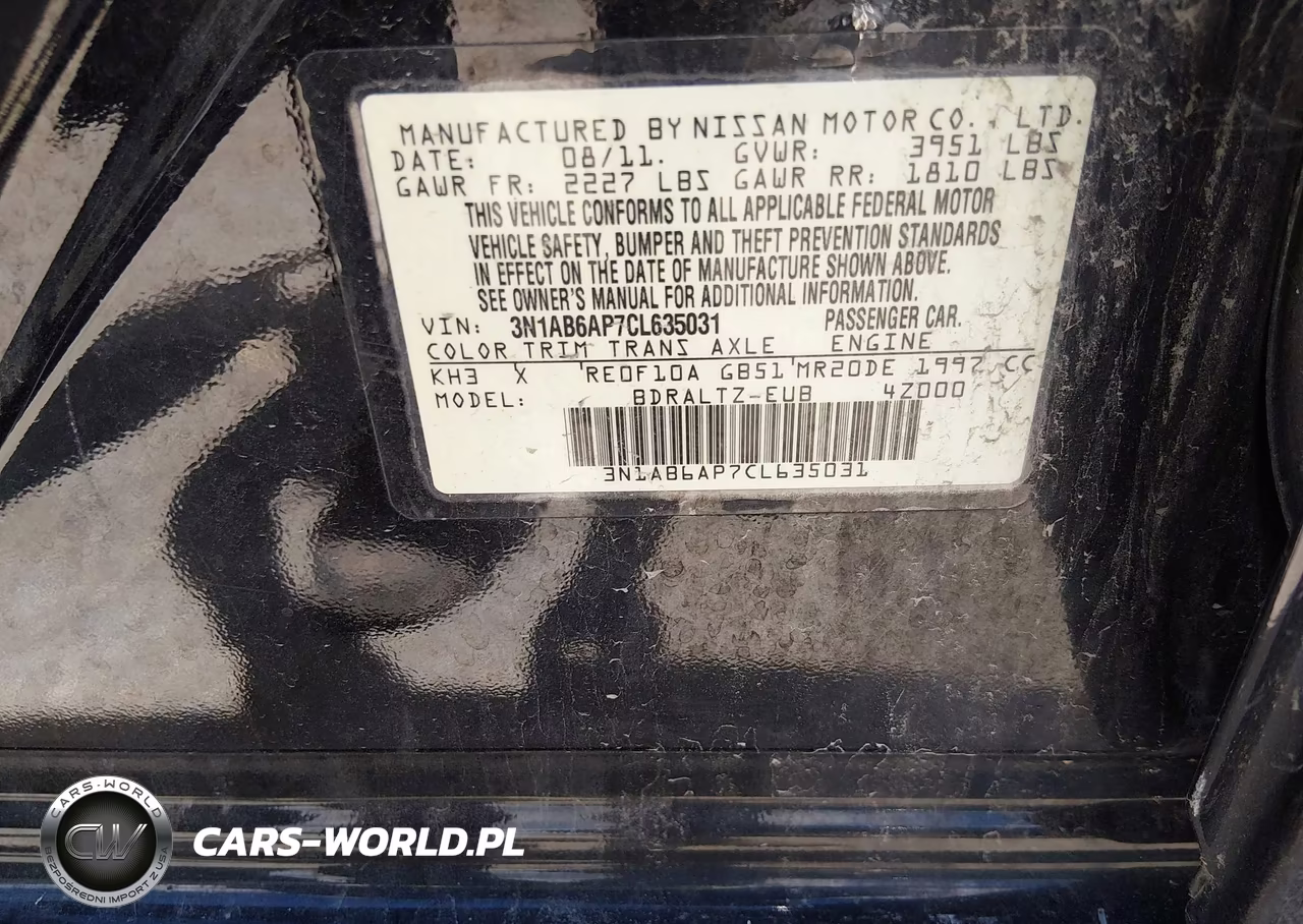 2012 Nissan Sentra 2.0 Sr VIN:3N1AB6AP7CL635031 - 9