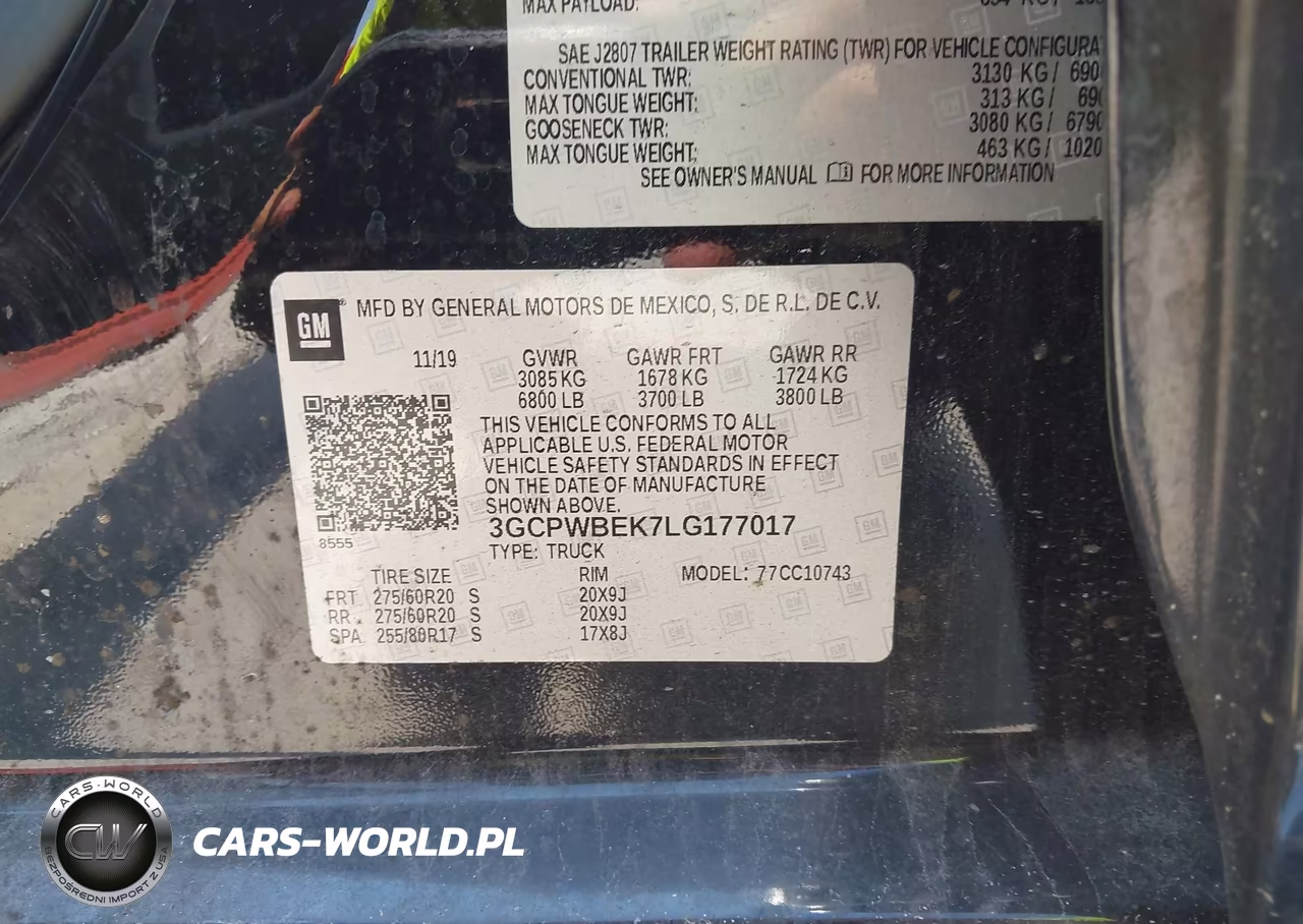 2020 Chevrolet Silverado 1500 2Wd Standard Bed Custom VIN:3GCPWBEK7LG177017 - 9