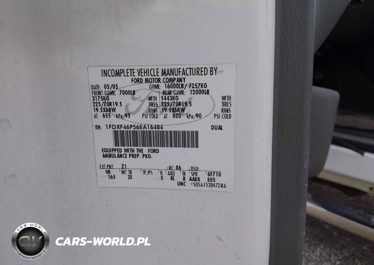 2006 Ford F-450 Chassis Xl-Xlt VIN:1FDXF46P56EA16484 - 9