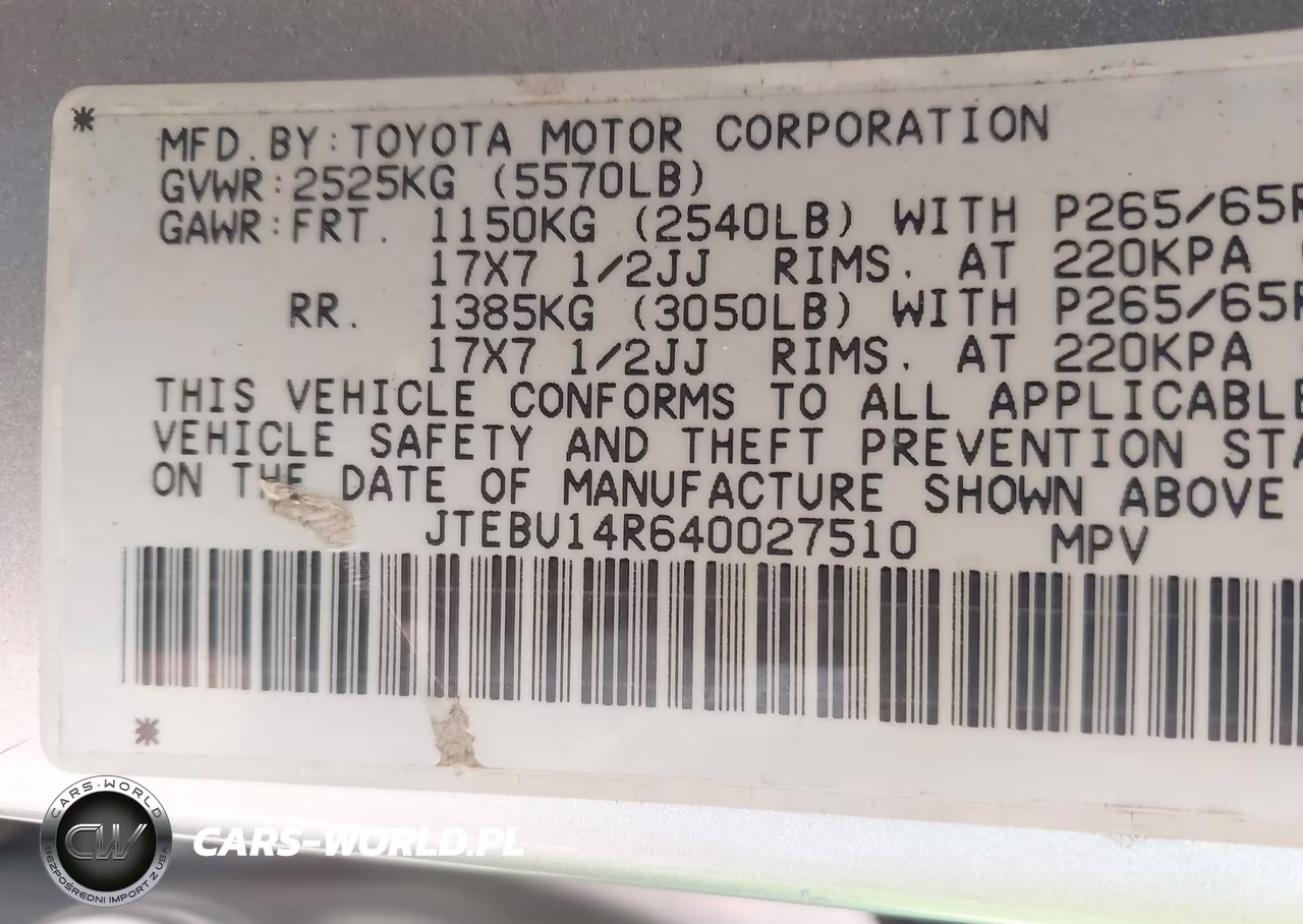 2004 Toyota 4Runner Sr5 V6 VIN:JTEBU14R640027510 - 9
