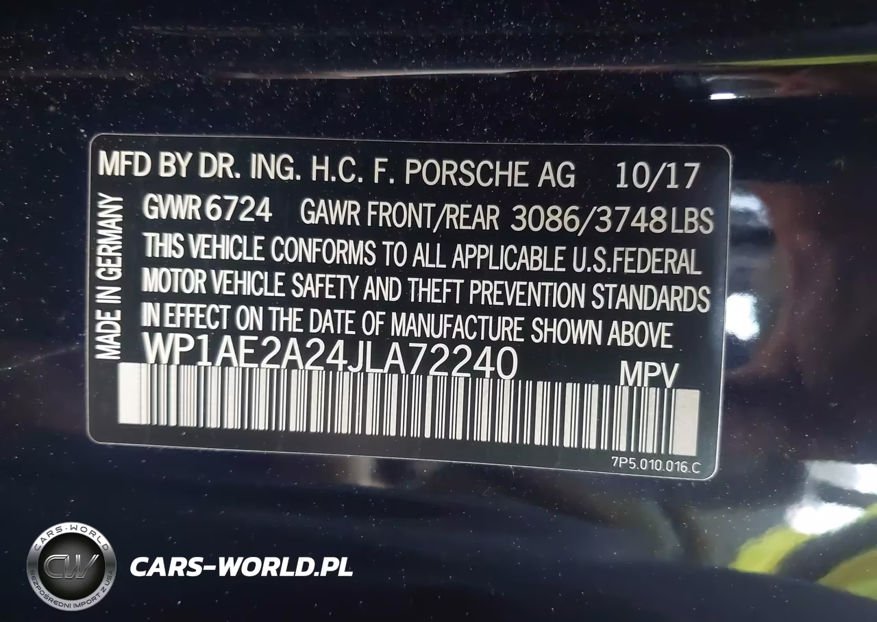 2018 Porsche Cayenne E-Hybrid S Platinum Edition VIN:WP1AE2A24JLA72240 - 9