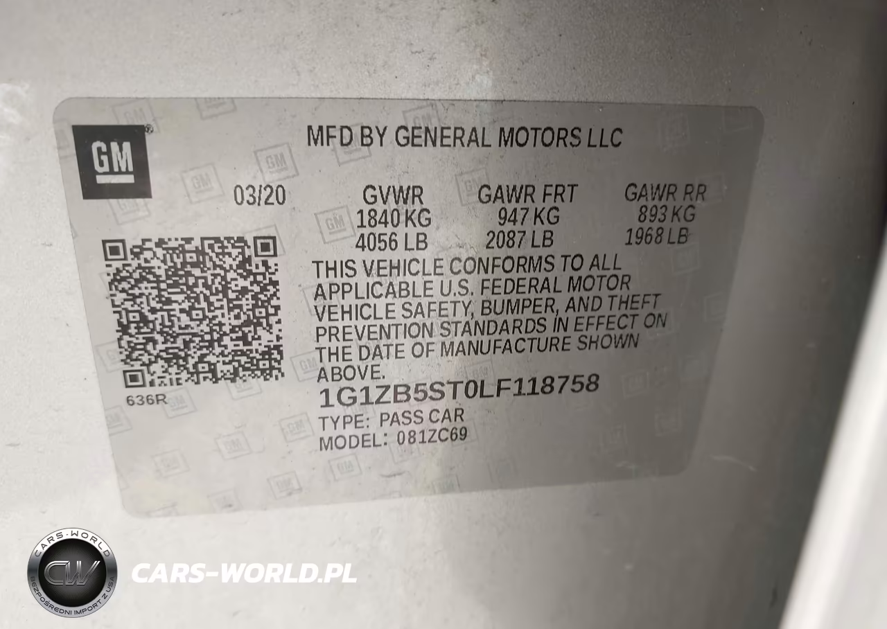 2020 Chevrolet Malibu Fwd Ls VIN:1G1ZB5ST0LF118758 - 9