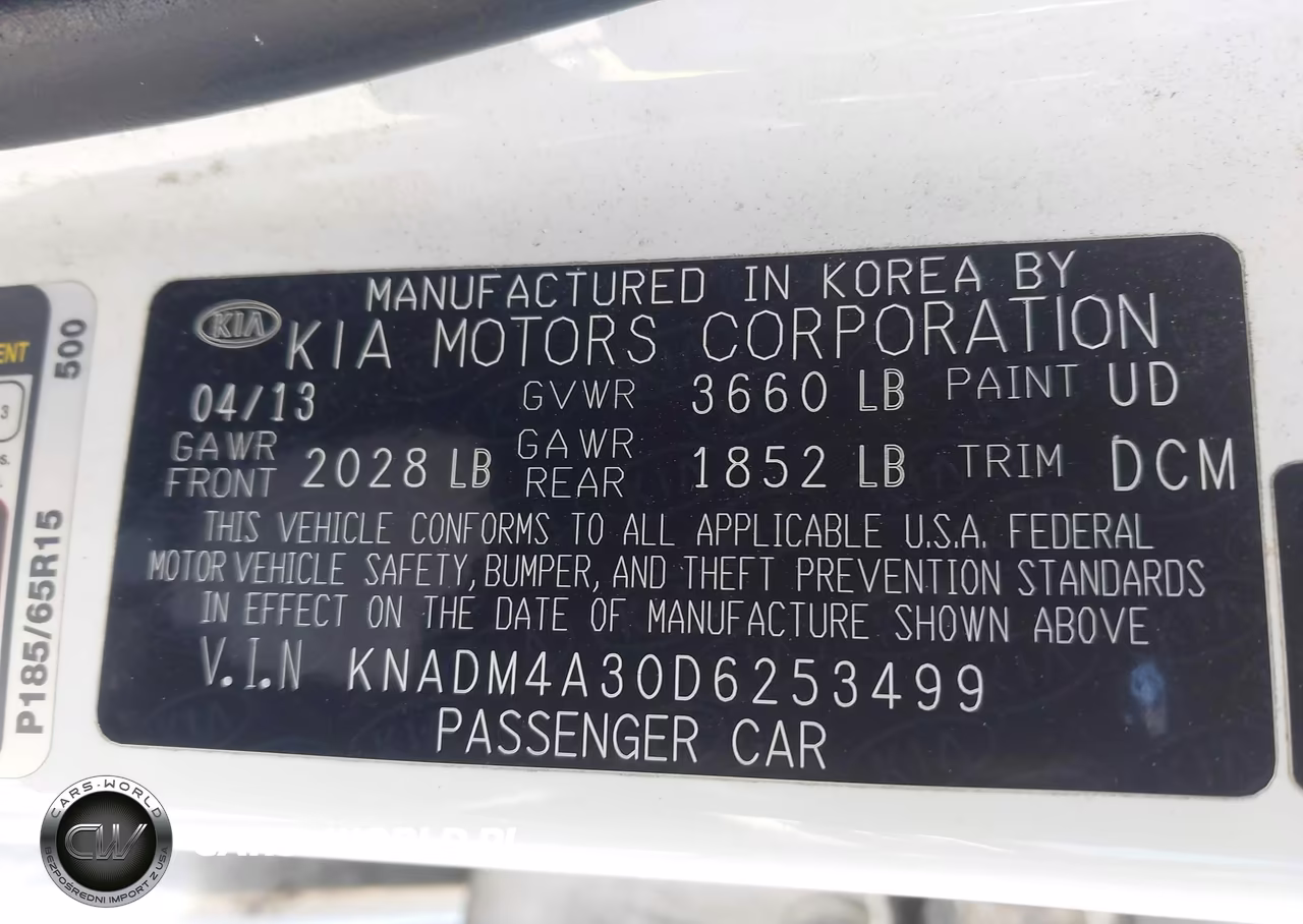 2013 Kia Rio Lx VIN:KNADM4A30D6253499 - 9