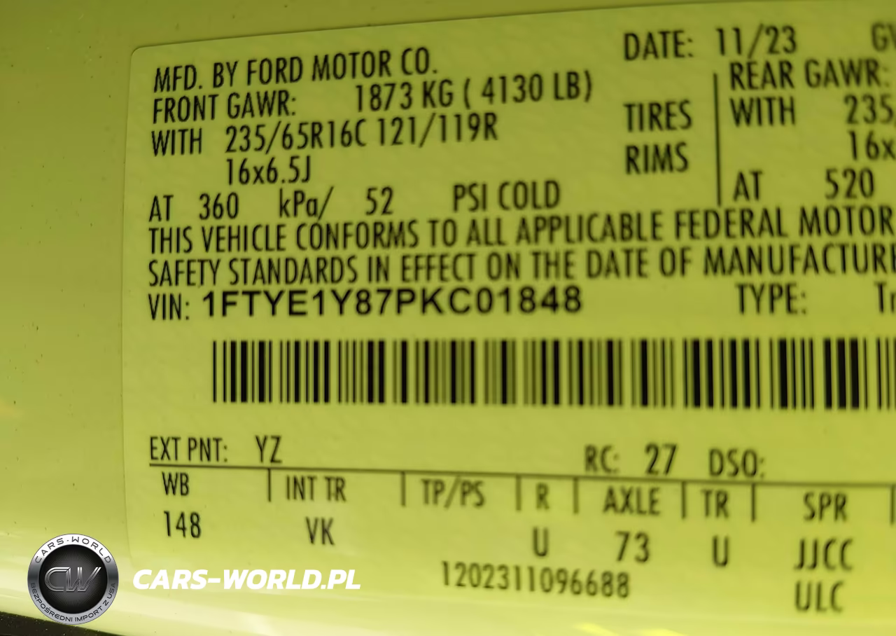 2023 Ford Transit-150 VIN:1FTYE1Y87PKC01848 - 9