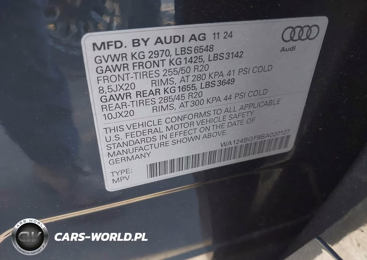 2025 Audi Q6 E-Tron Premium Plus Quattro VIN:WA124BGF9SA020127 - 9
