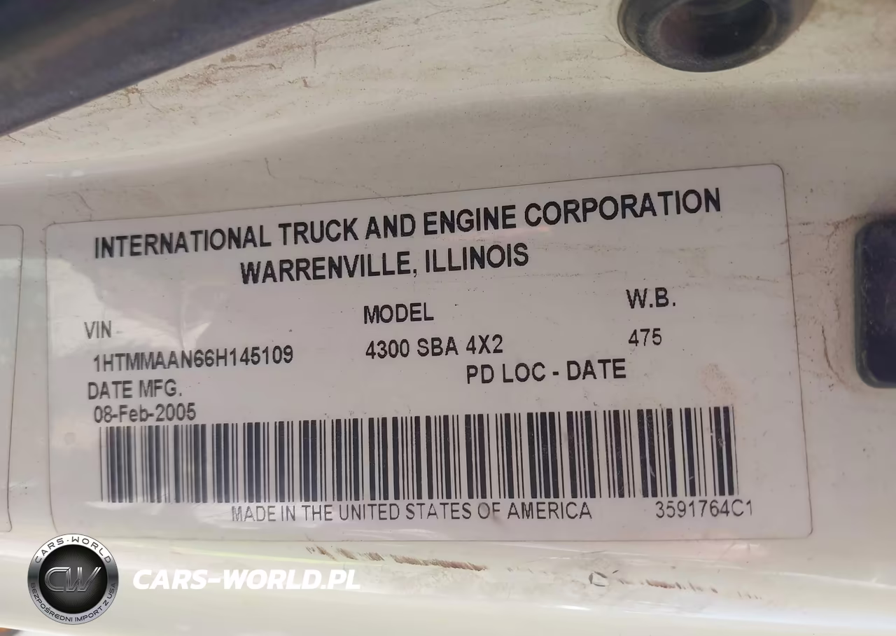 2006 International 4000 4300 VIN:1HTMMAAN66H145109 - 9