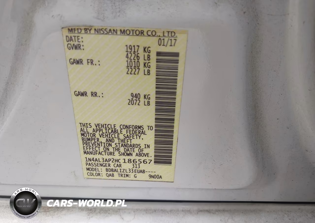 2017 Nissan Altima 2.5 Sv VIN:1N4AL3AP2HC186567 - 9