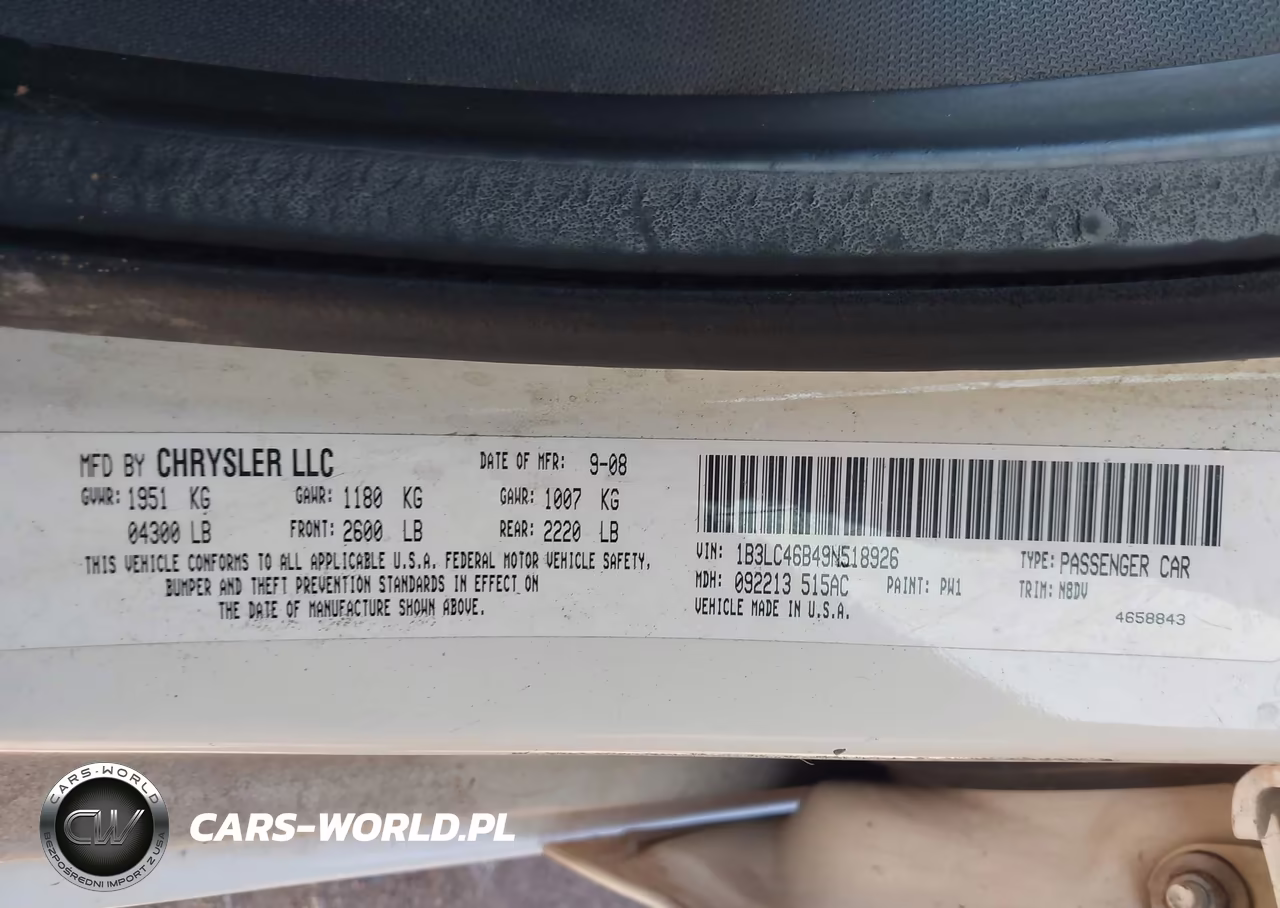 2009 Dodge Avenger Se-Sxt VIN:1B3LC46B49N518926 - 9