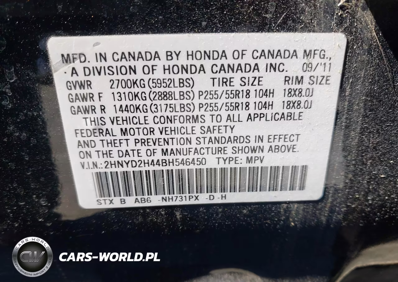 2011 Acura Mdx Technology Package VIN:2HNYD2H44BH546450 - 9