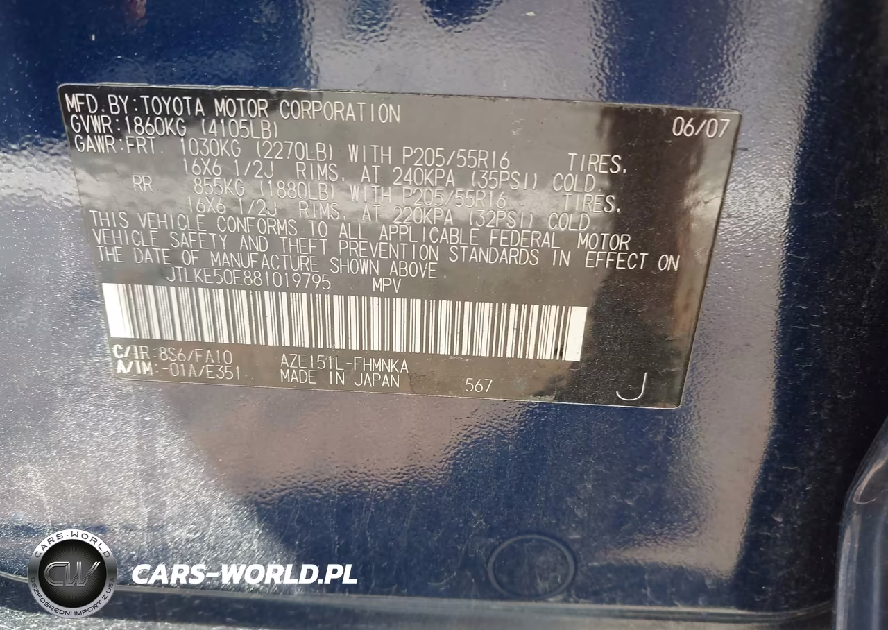 2008 Scion Xb VIN:JTLKE50E881019795 - 9