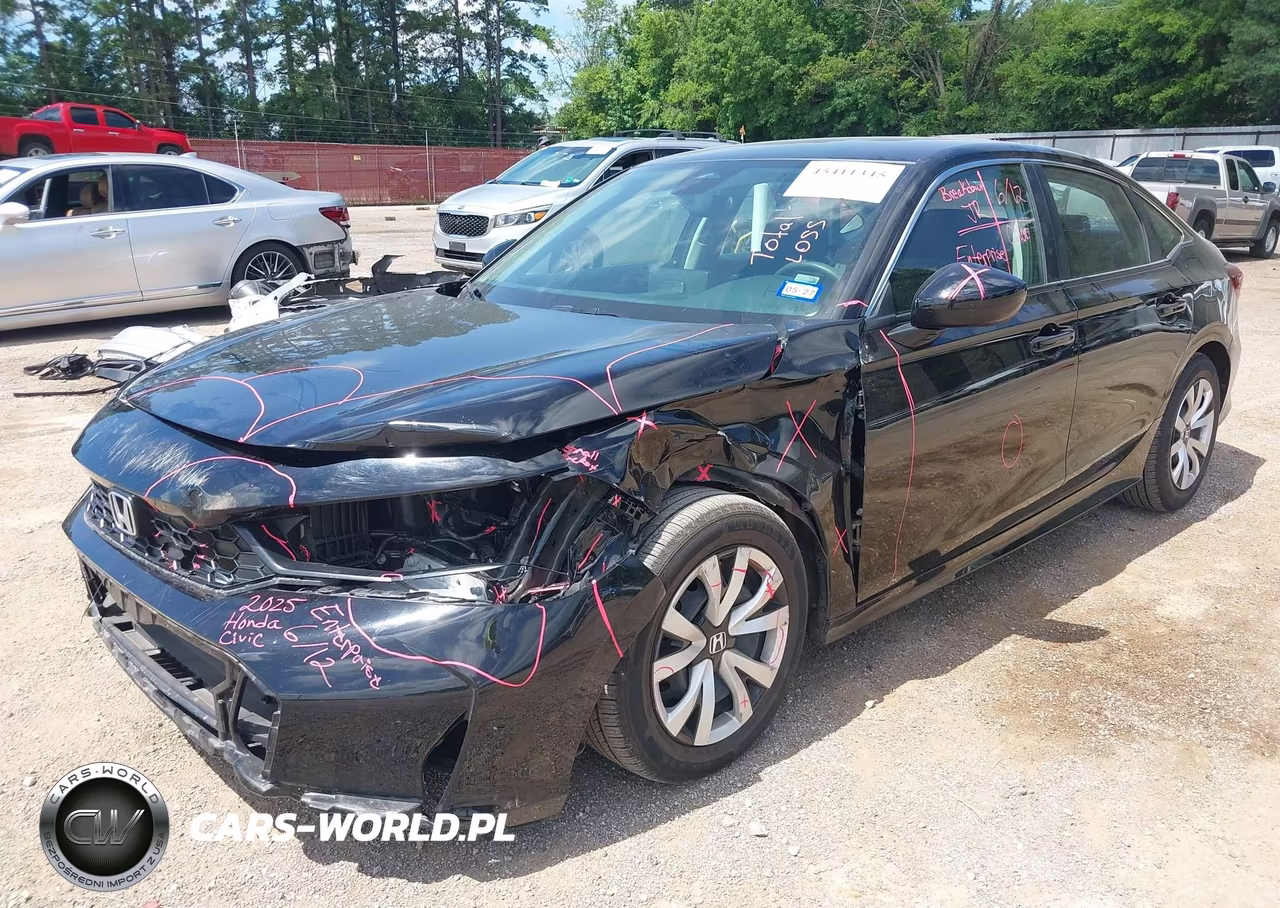 2025 Honda Civic Lx VIN:2HGFE2F20SH602526 - 2
