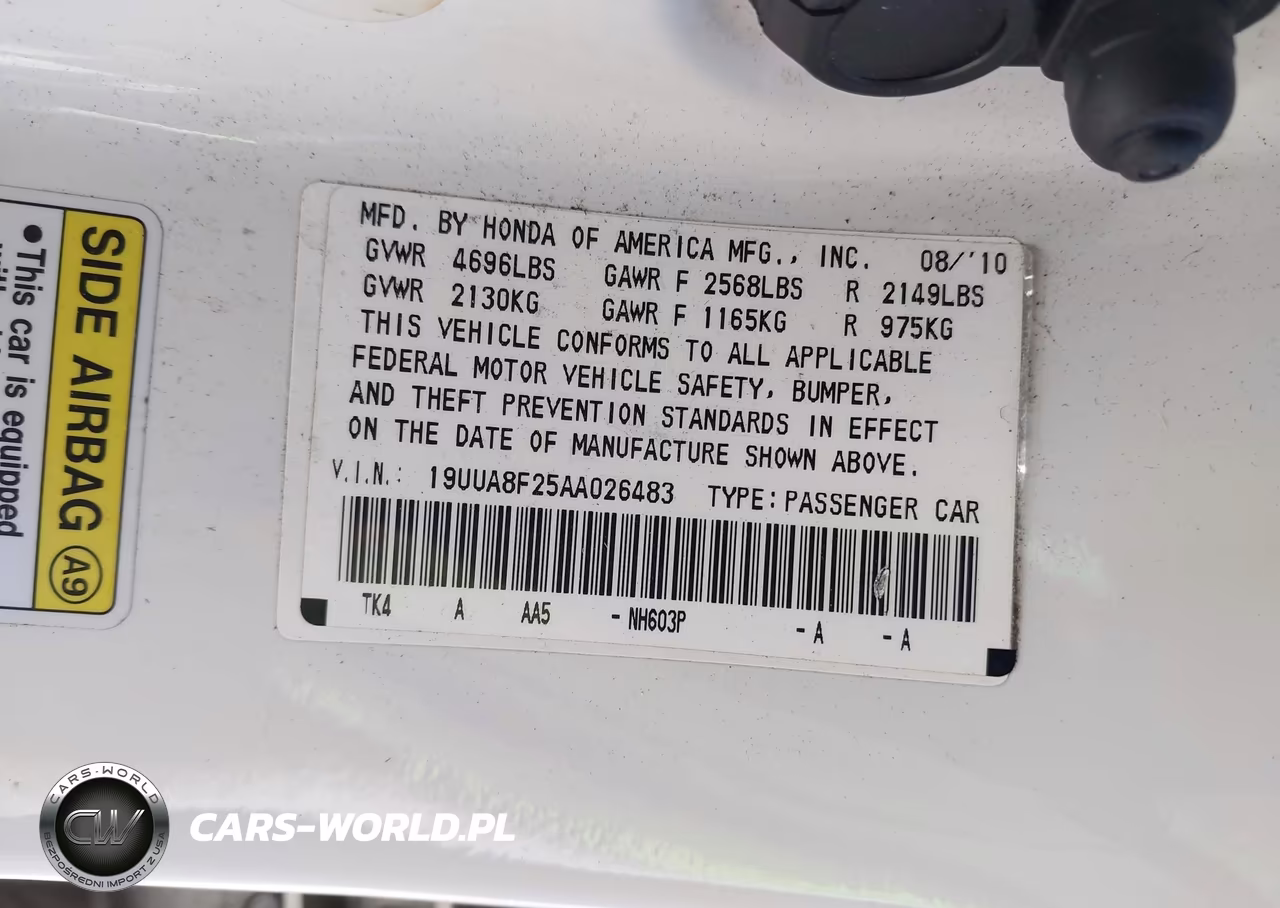 2010 Acura Tl 3.5 VIN:19UUA8F25AA026483 - 9