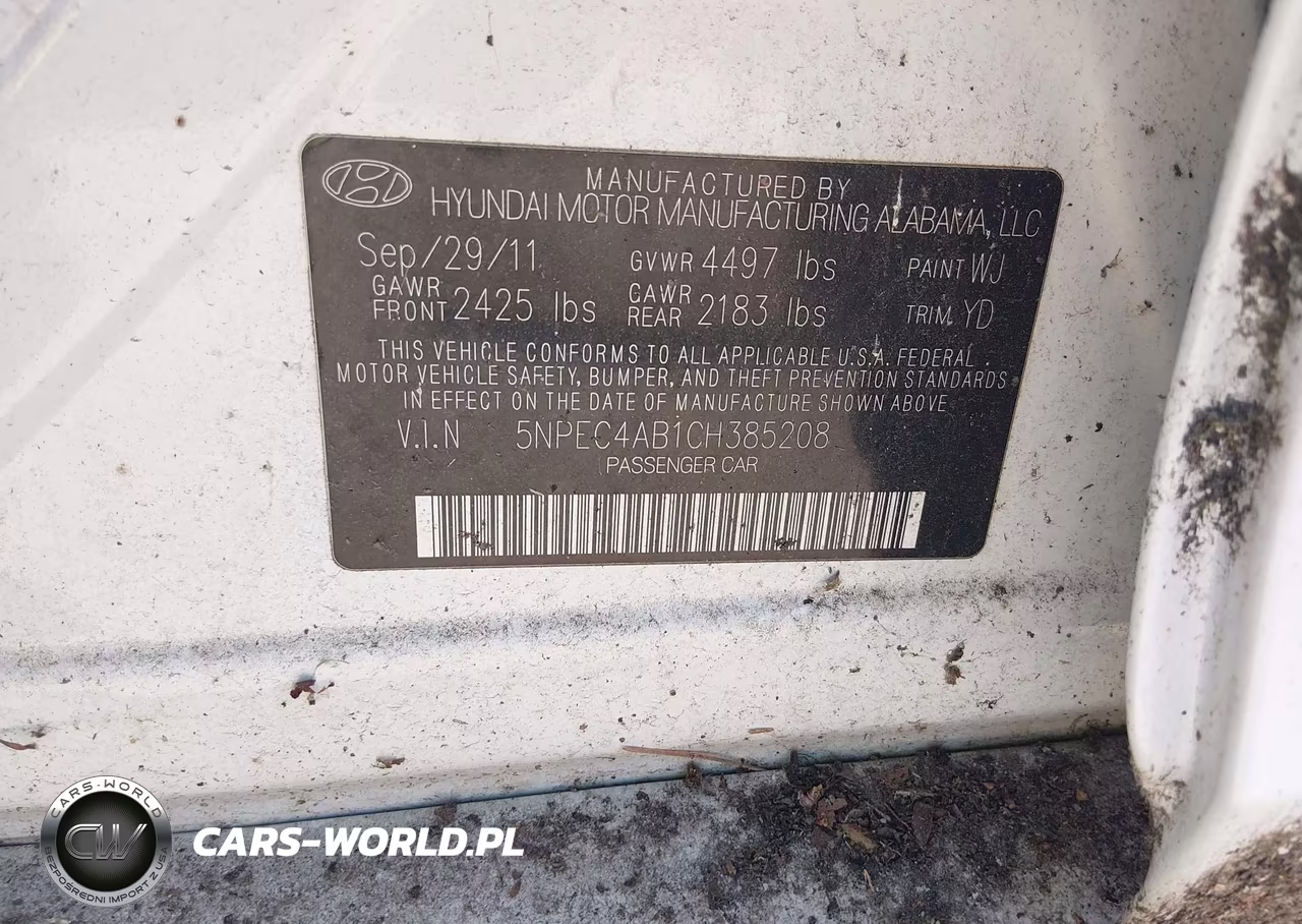 2012 Hyundai Sonata Limited 2.0T VIN:5NPEC4AB1CH385208 - 9