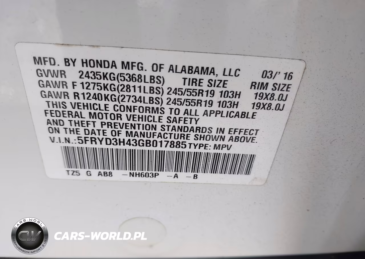 2016 Acura Mdx Technology Acurawatch Plus Packages-Technology Package VIN:5FRYD3H43GB017885 - 9