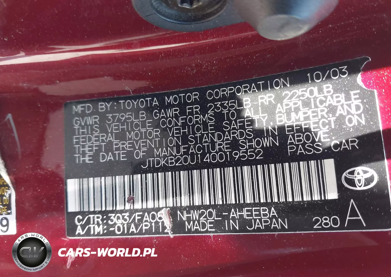 2004 Toyota Prius VIN:JTDKB20U140019552 - 9