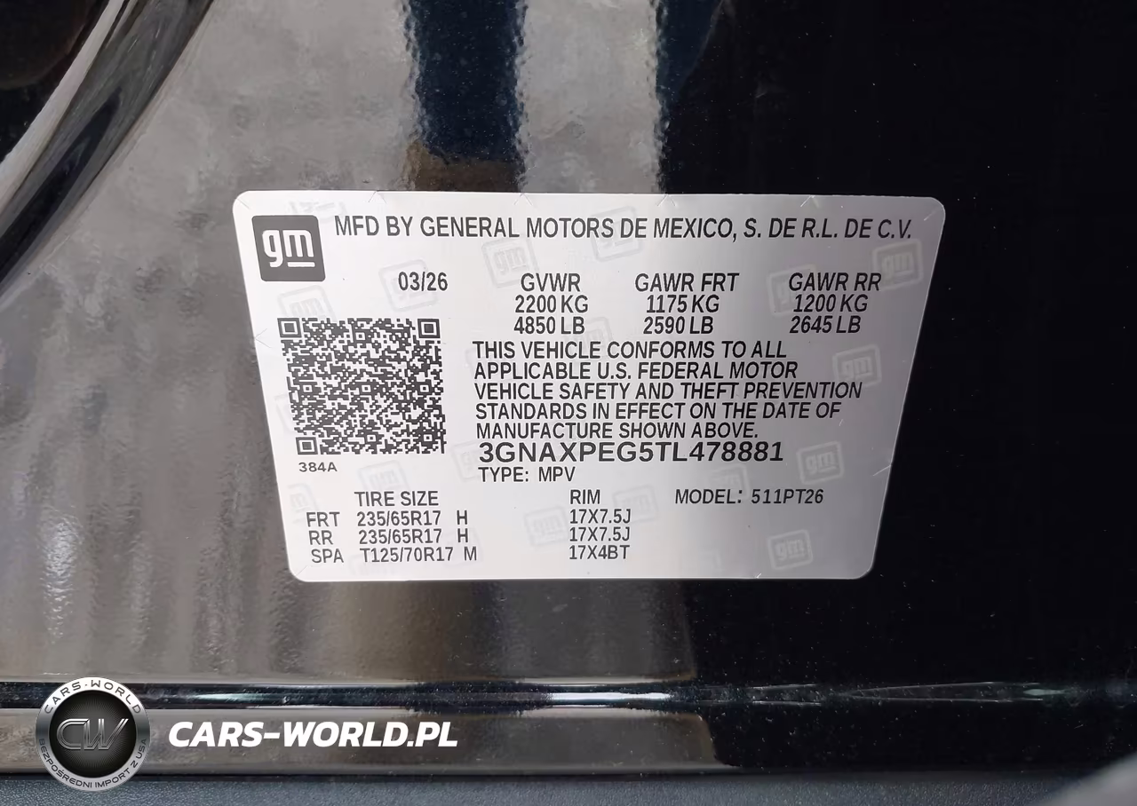 2026 Chevrolet Equinox Awd Lt VIN:3GNAXPEG5TL478881 - 9