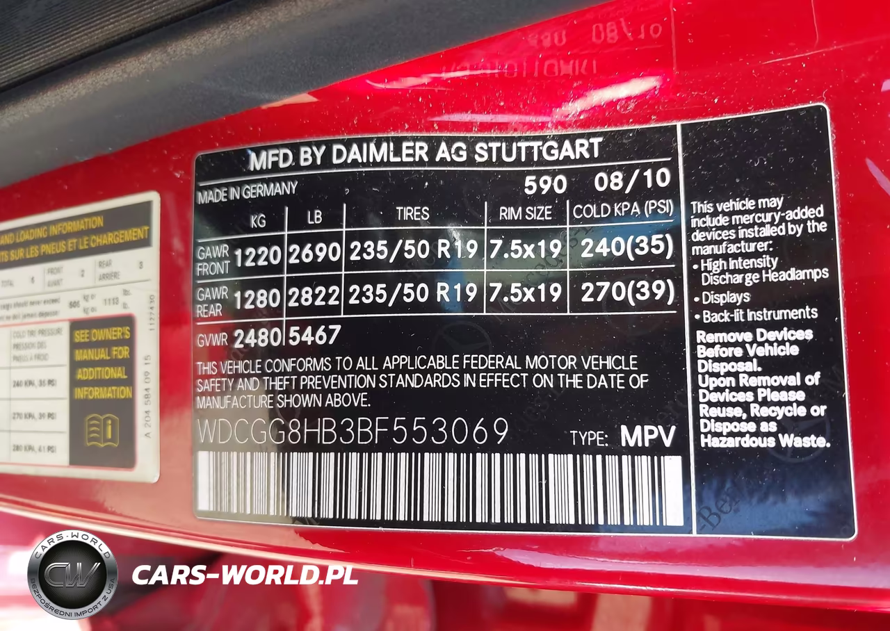 2011 Mercedes-Benz Glk 350 4Matic VIN:WDCGG8HB3BF553069 - 9