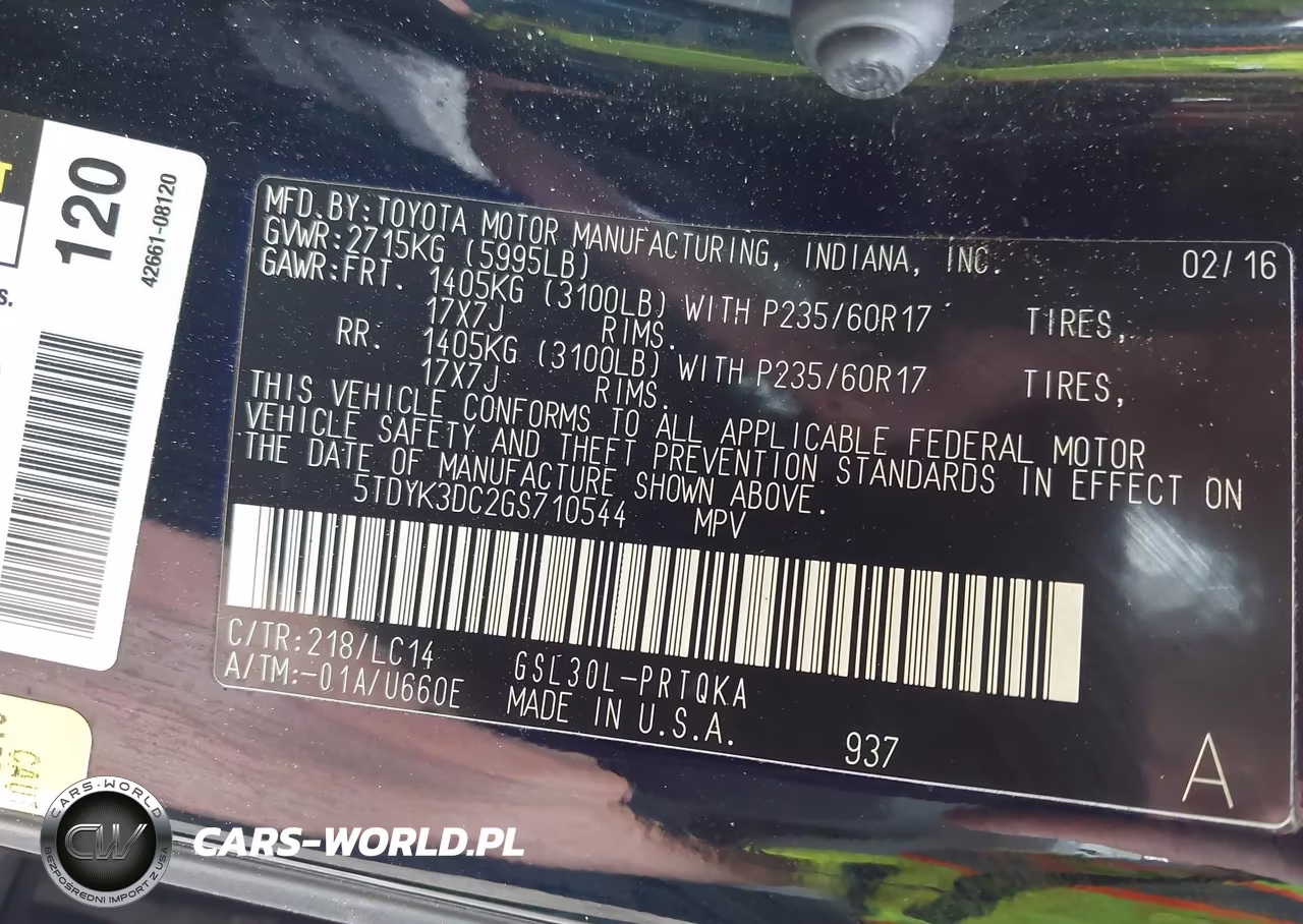 2016 Toyota Sienna Xle 8 Passenger VIN:5TDYK3DC2GS710544 - 9