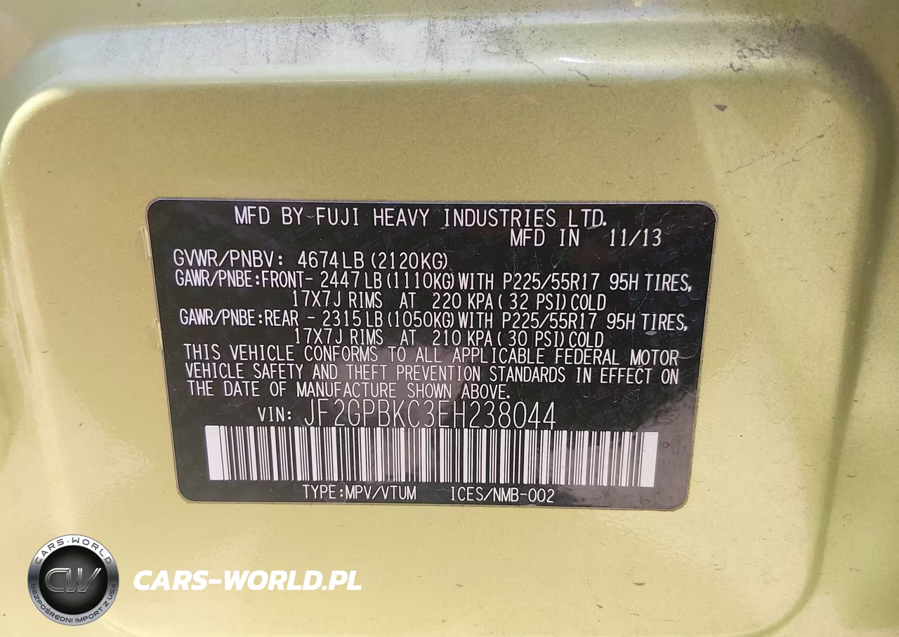 2014 Subaru Xv Crosstrek Hybrid 2.0I Touring VIN:JF2GPBKC3EH238044 - 9