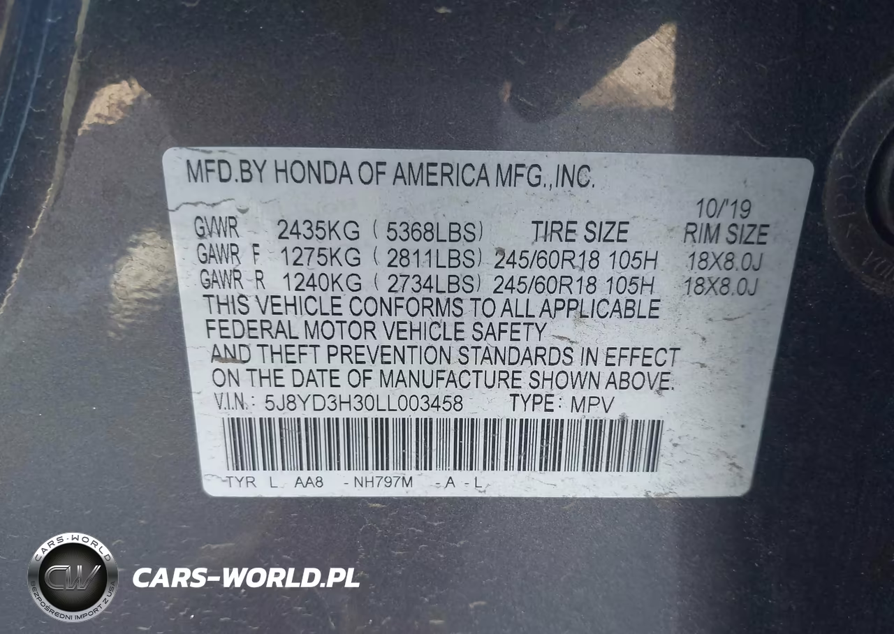 2020 Acura Mdx Standard VIN:5J8YD3H30LL003458 - 9