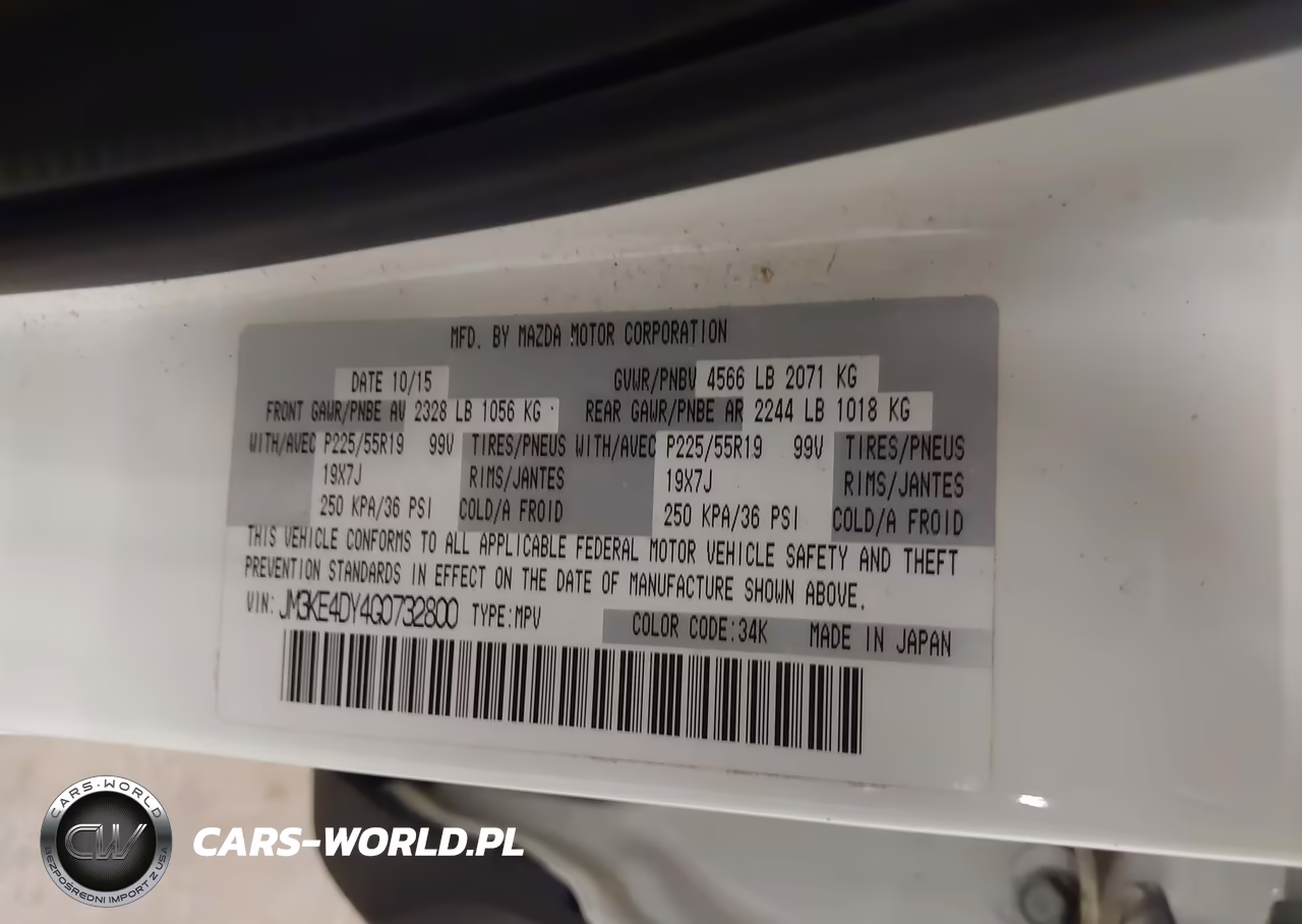 2016 Mazda Cx-5 Grand Touring VIN:JM3KE4DY4G0732800 - 9