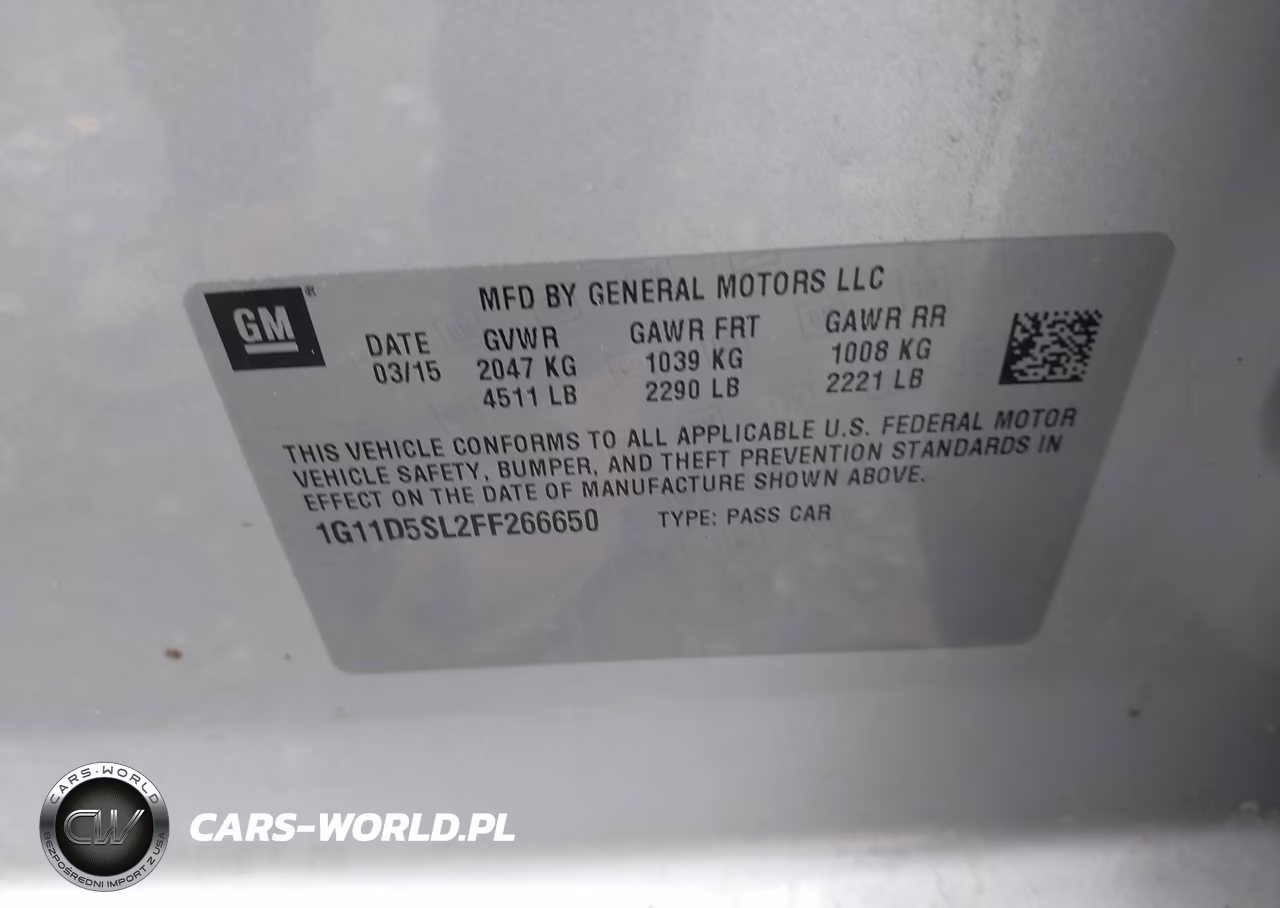 2015 Chevrolet Malibu 2Lt VIN:1G11D5SL2FF266650 - 9