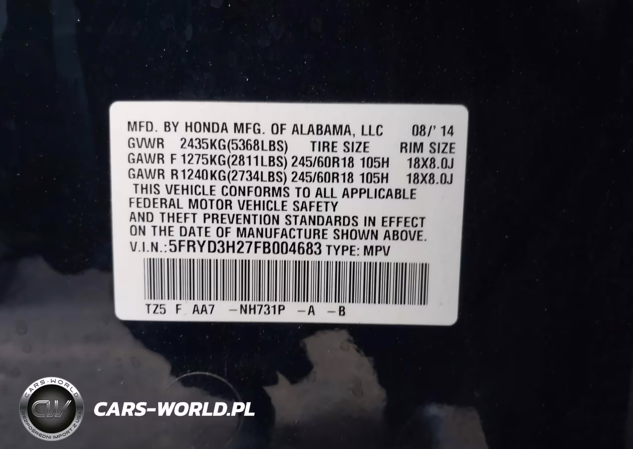 2015 Acura Mdx VIN:5FRYD3H27FB004683 - 9