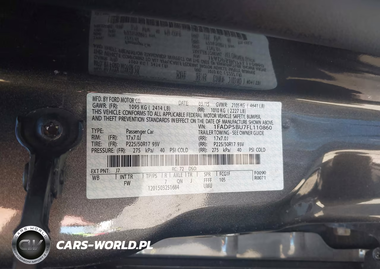 2015 Ford C-Max Hybrid Sel VIN:1FADP5BU7FL110860 - 9