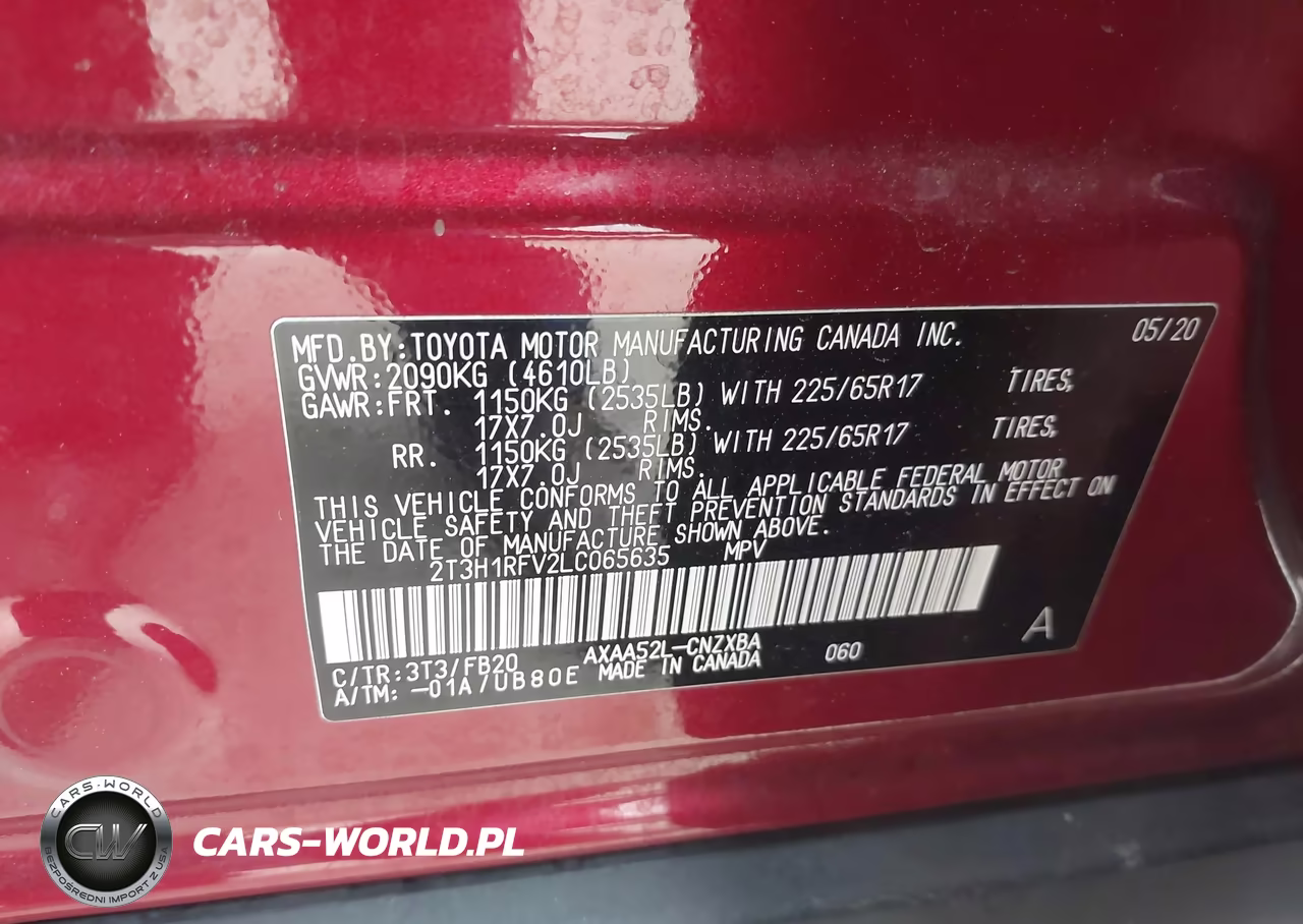 2020 Toyota Rav4 Le VIN:2T3H1RFV2LC065635 - 9