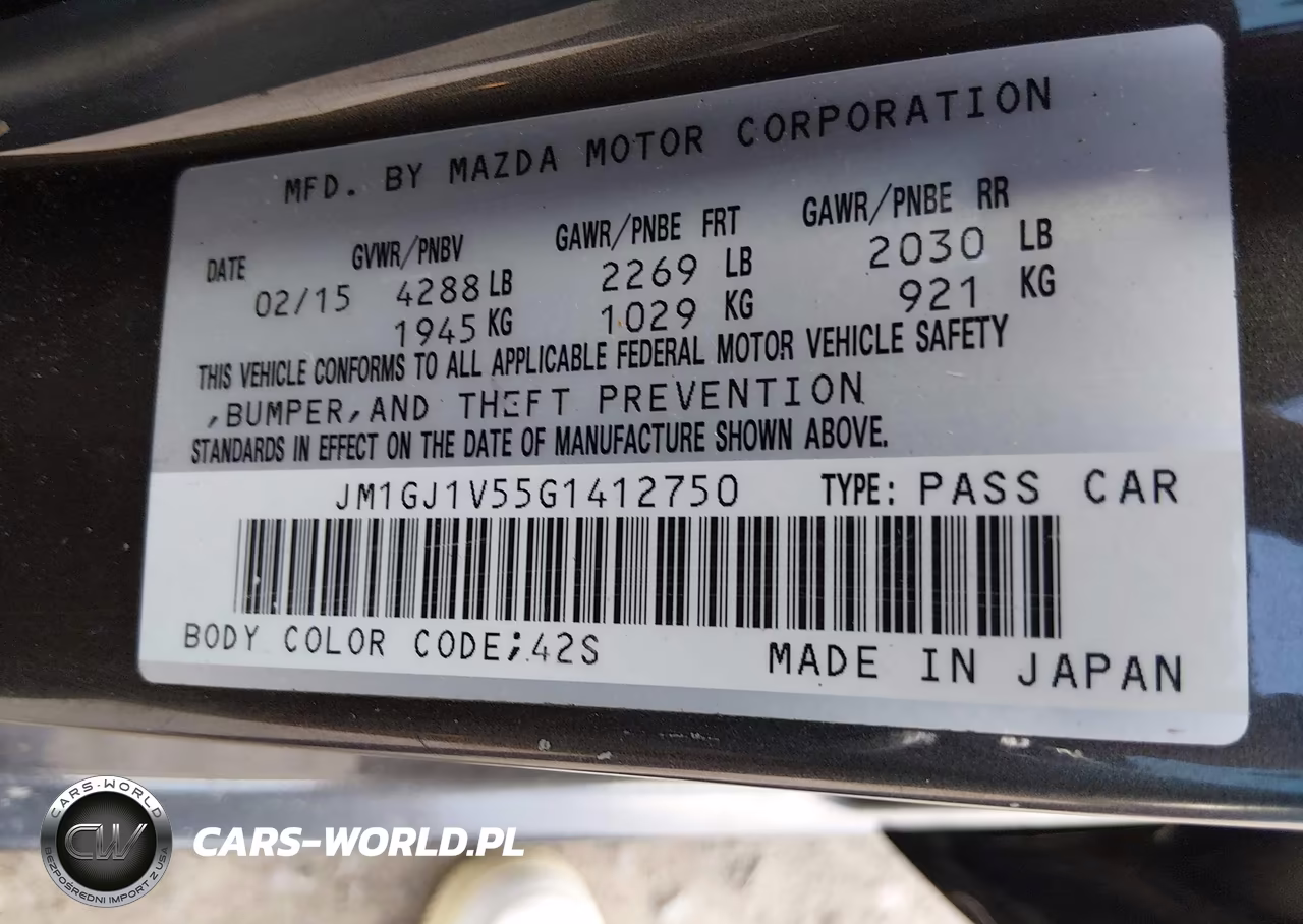 2016 Mazda Mazda6 I Touring VIN:JM1GJ1V55G1412750 - 9
