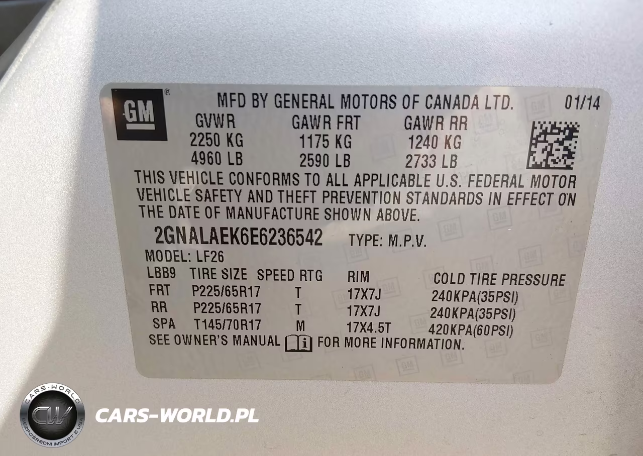 2014 Chevrolet Equinox Ls VIN:2GNALAEK6E6236542 - 9
