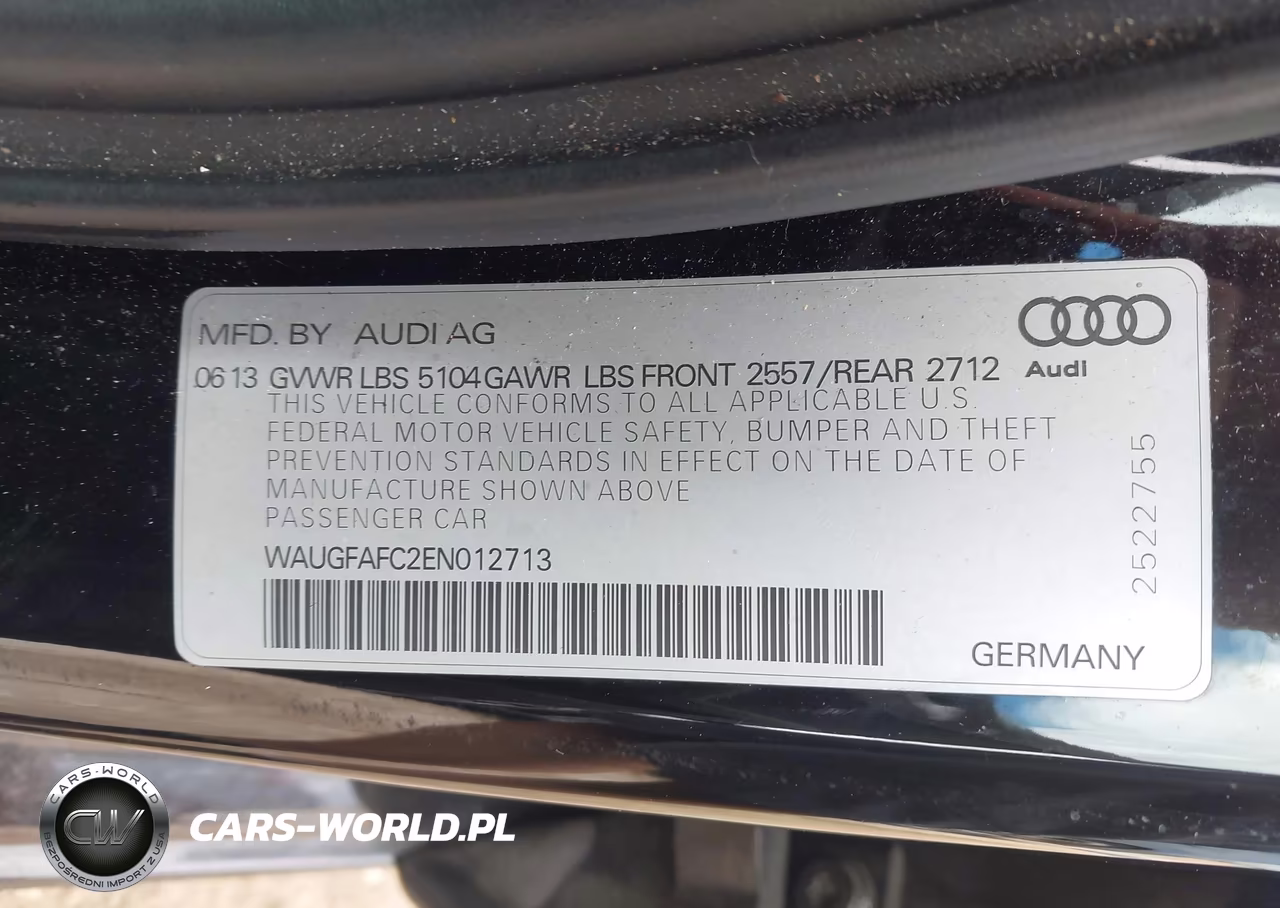 2014 Audi A6 2.0T Premium VIN:WAUGFAFC2EN012713 - 9