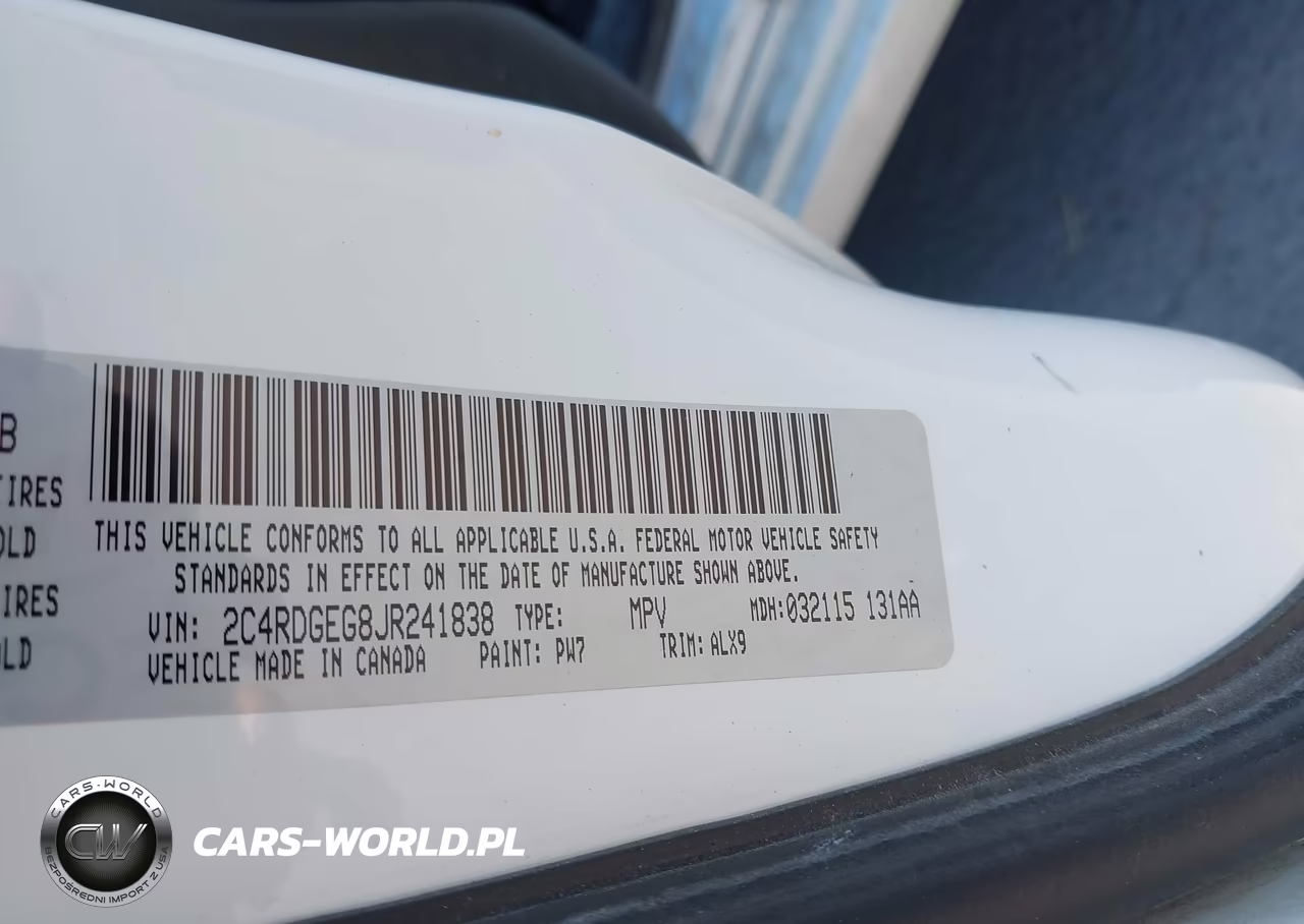 2018 Dodge Grand Caravan Gt VIN:2C4RDGEG8JR241838 - 9