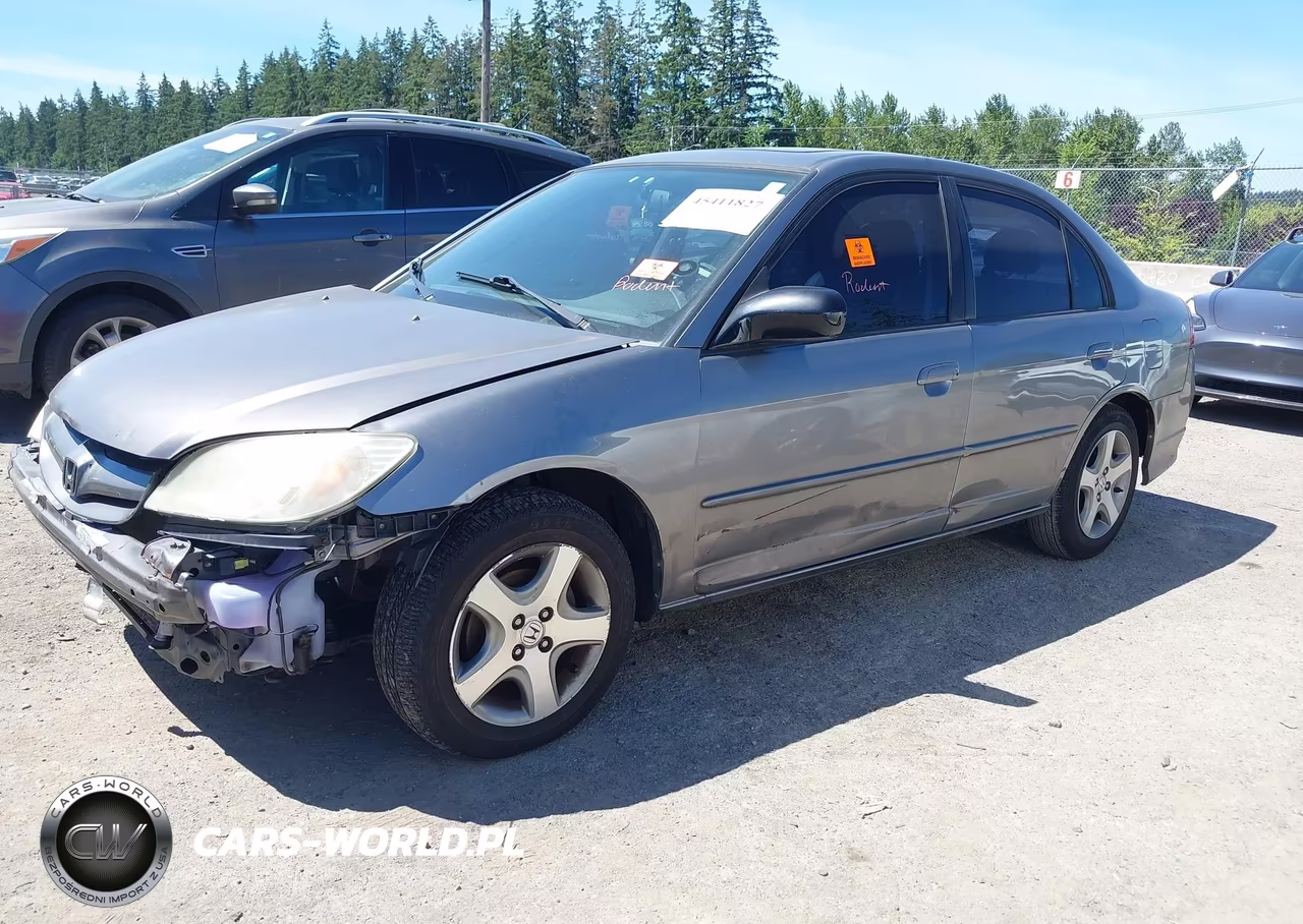 2005 Honda Civic Ex VIN:2HGES26785H547344 - 2