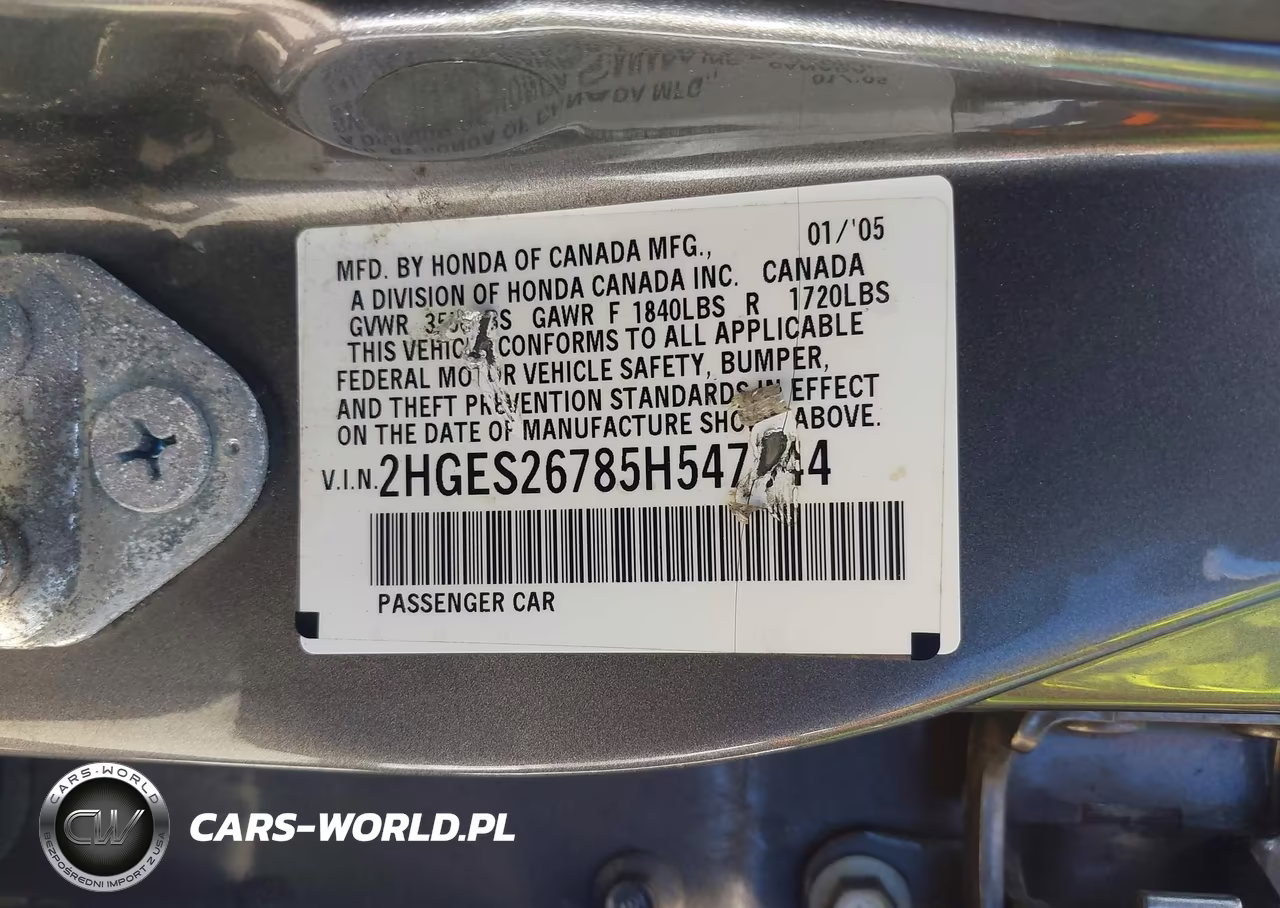 2005 Honda Civic Ex VIN:2HGES26785H547344 - 9