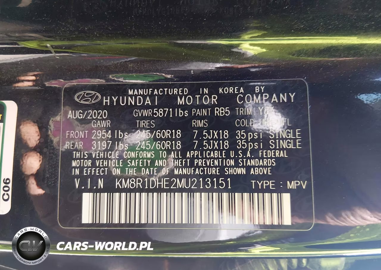 2021 Hyundai Palisade Se VIN:KM8R1DHE2MU213151 - 9
