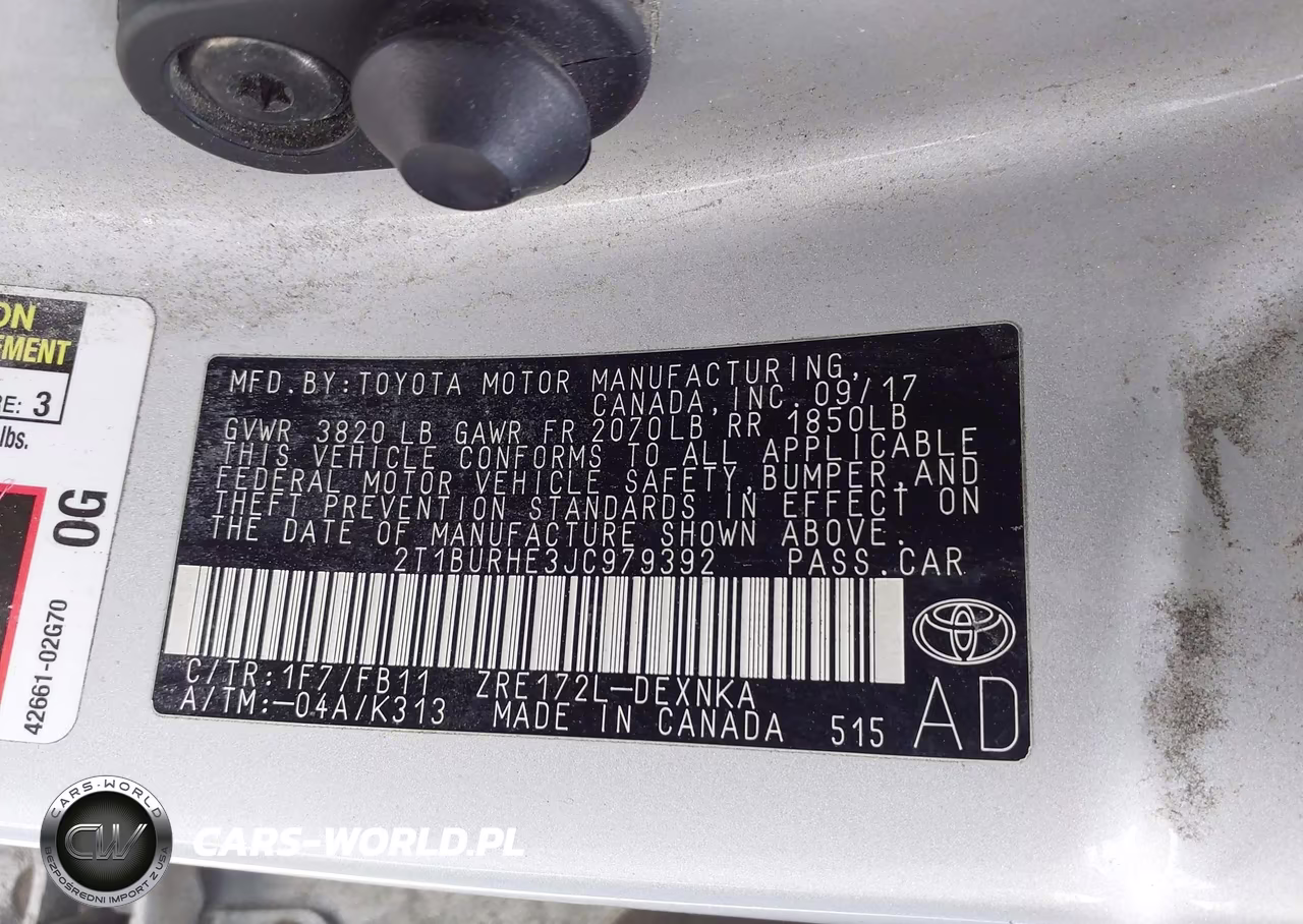 2018 Toyota Corolla Le VIN:2T1BURHE3JC979392 - 9
