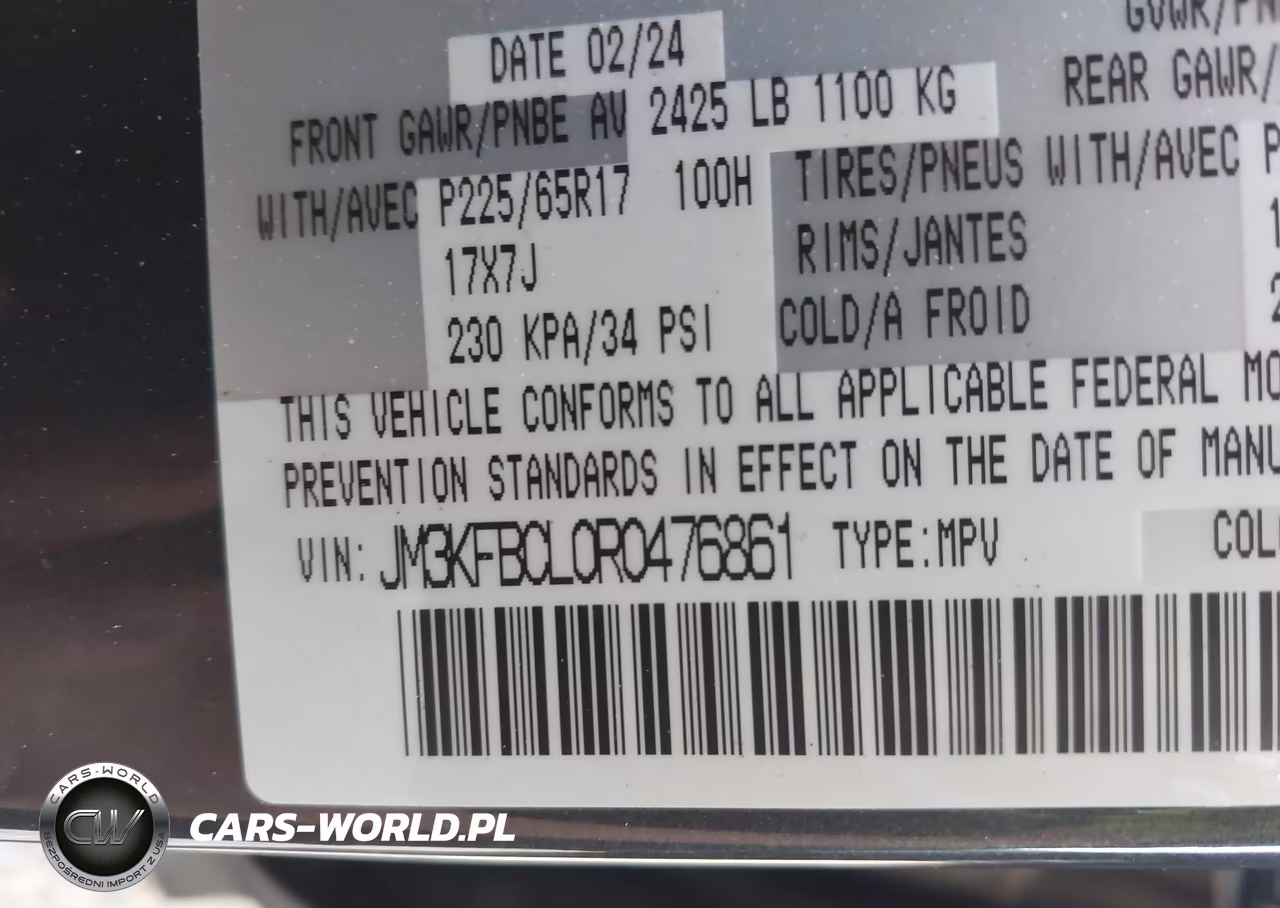 2024 Mazda Cx-5 2.5 S Preferred VIN:JM3KFBCL0R0476861 - 9