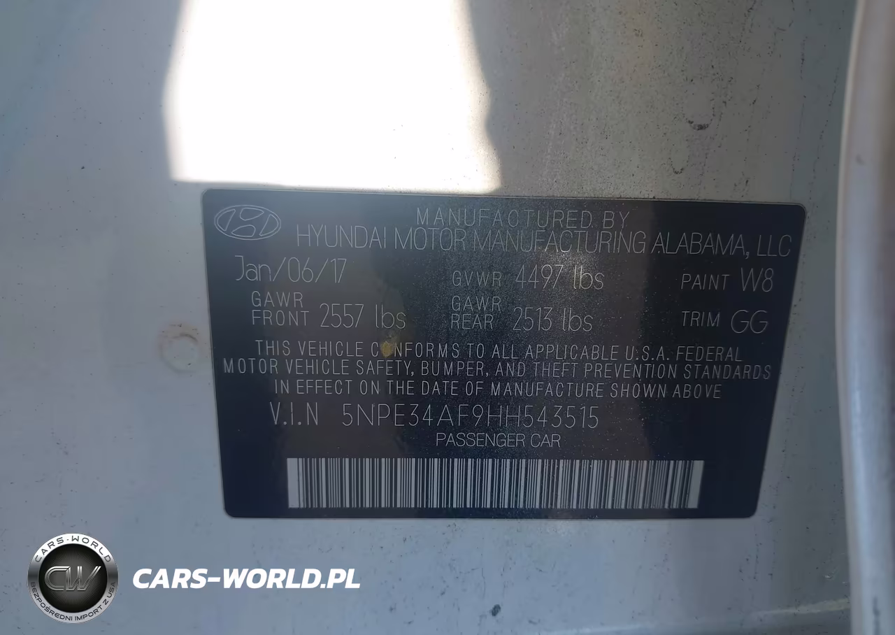 2017 Hyundai Sonata Limited VIN:5NPE34AF9HH543515 - 9