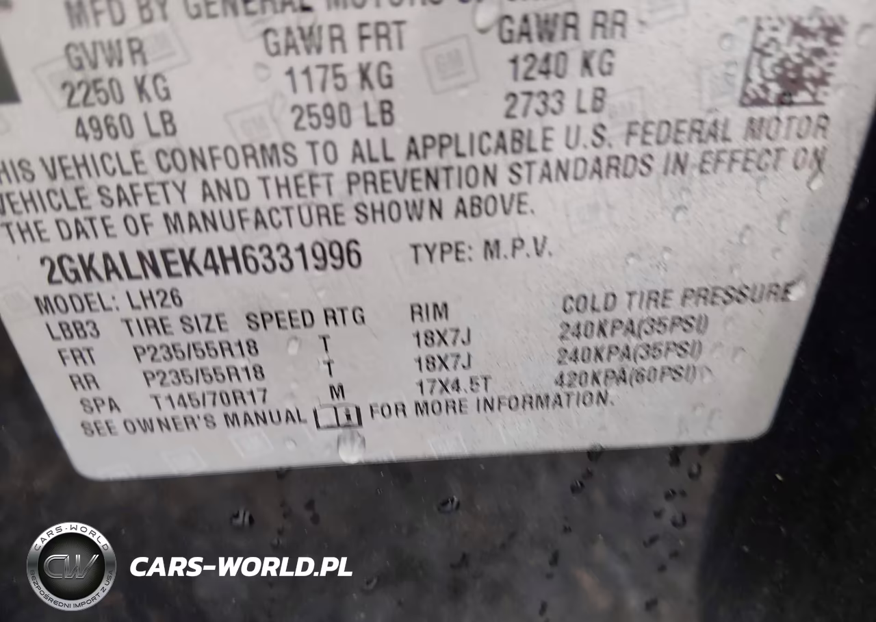 2017 GMC Terrain Sle-2 VIN:2GKALNEK4H6331996 - 9