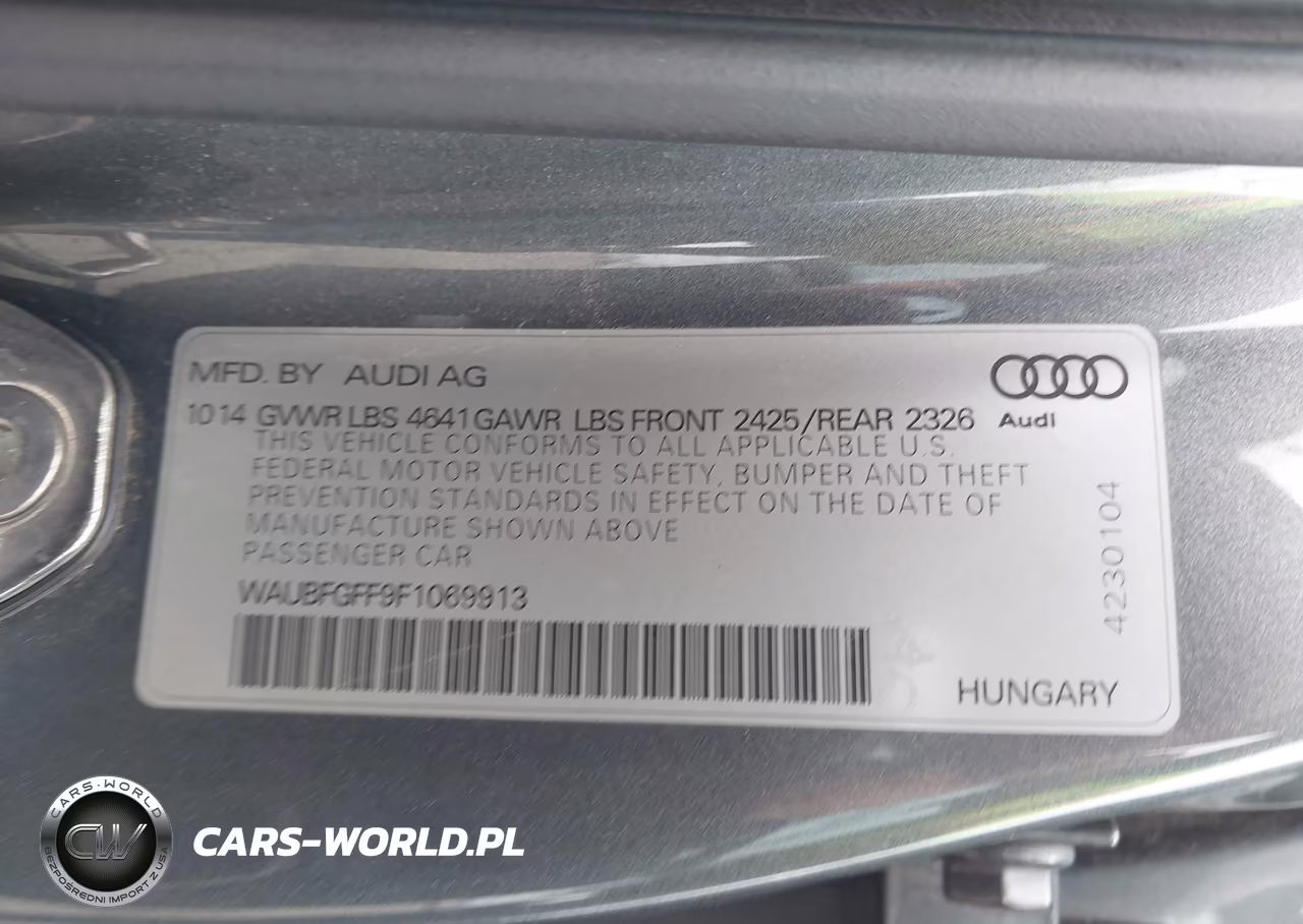 2015 Audi S3 2.0T Premium Plus VIN:WAUBFGFF9F1069913 - 9