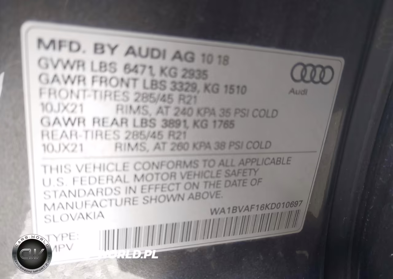 2019 Audi Q8 55 Premium VIN:WA1BVAF16KD010697 - 9