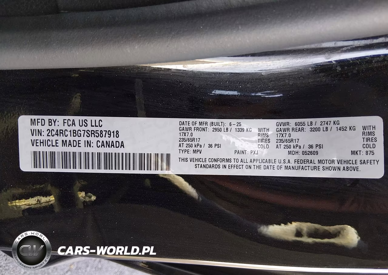 2025 Chrysler Pacifica Select VIN:2C4RC1BG7SR587918 - 9