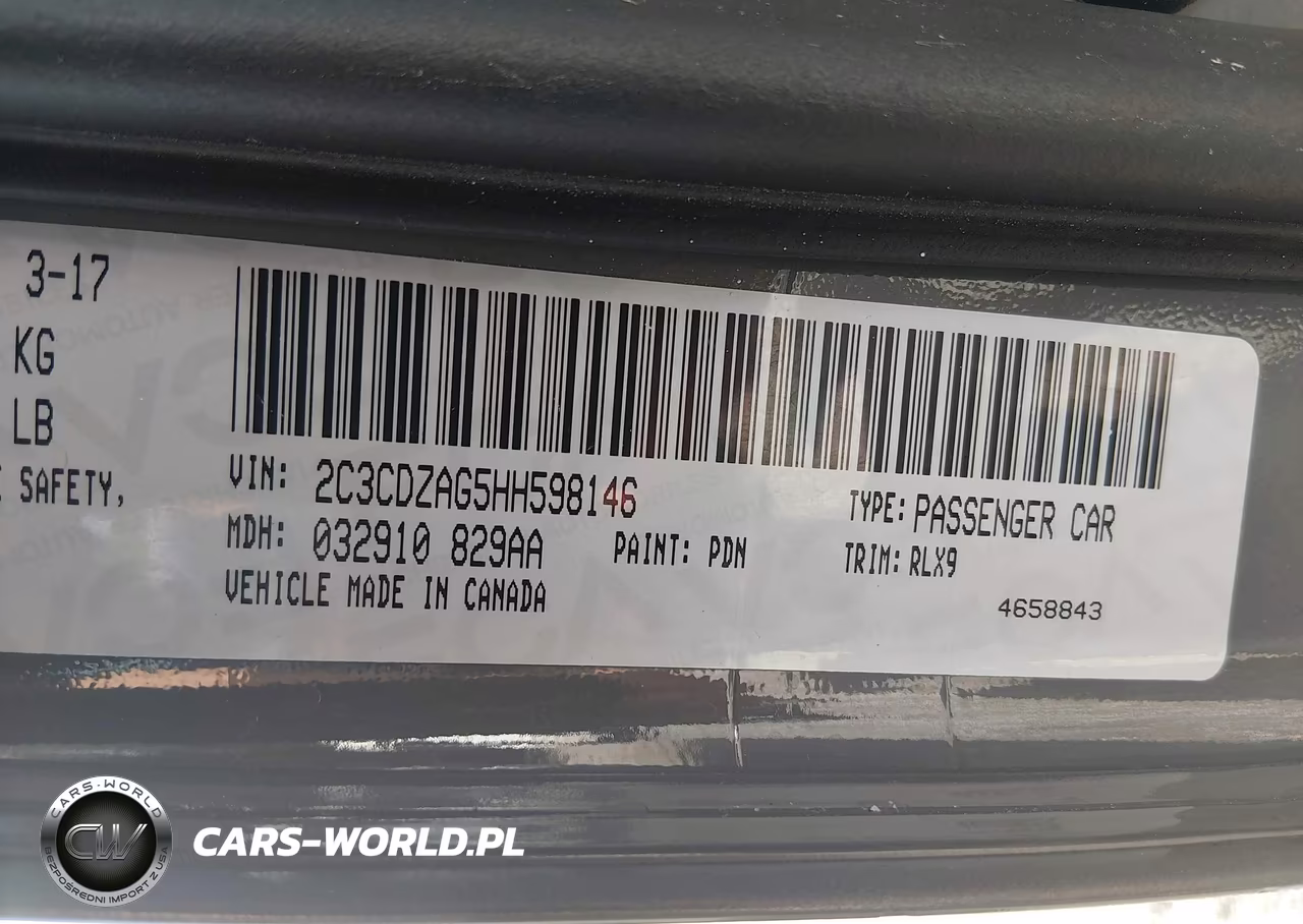 2017 Dodge Challenger Sxt Plus VIN:2C3CDZAG5HH598146 - 9