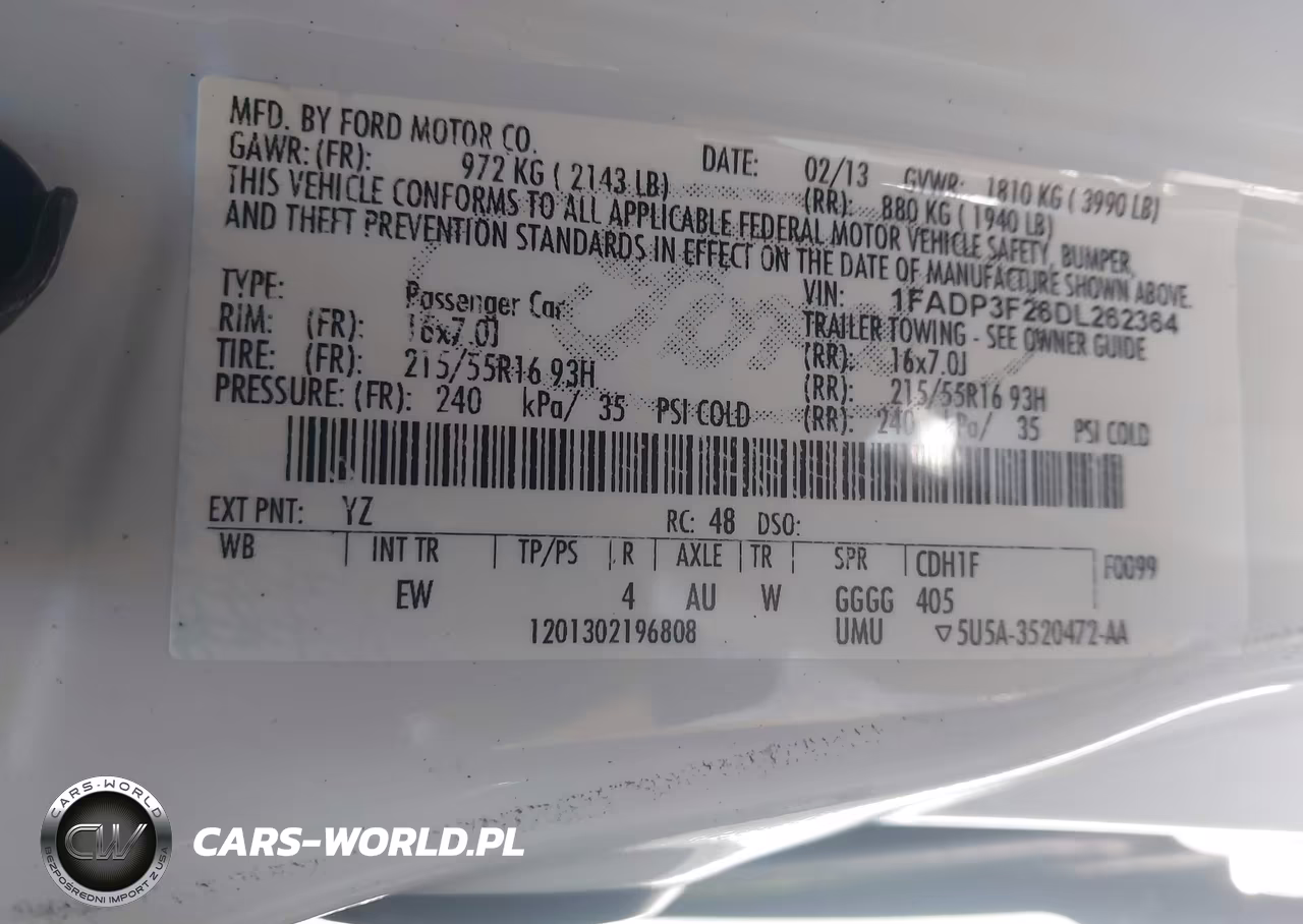 2013 Ford Focus Se VIN:1FADP3F26DL262364 - 9