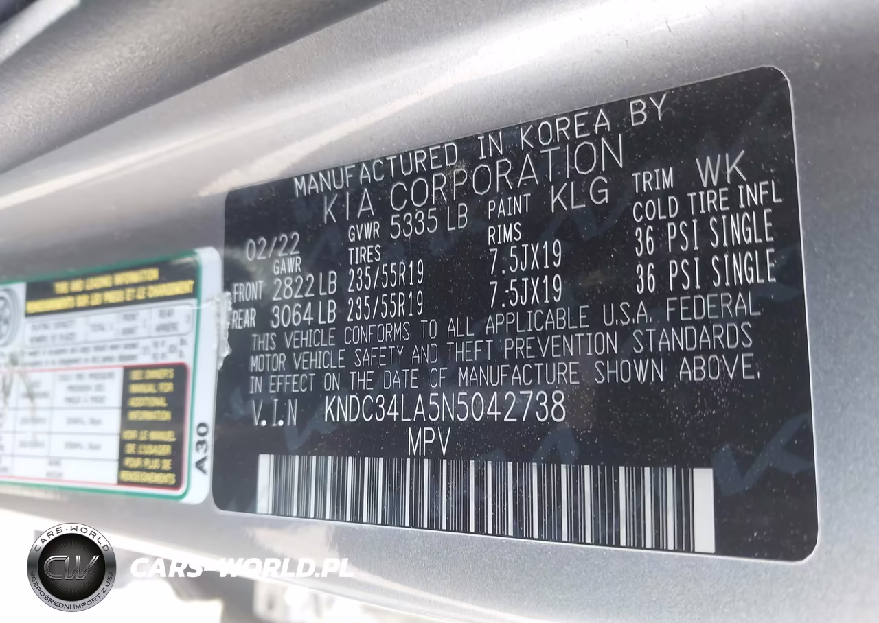 2022 Kia Ev6 Wind VIN:KNDC34LA5N5042738 - 9