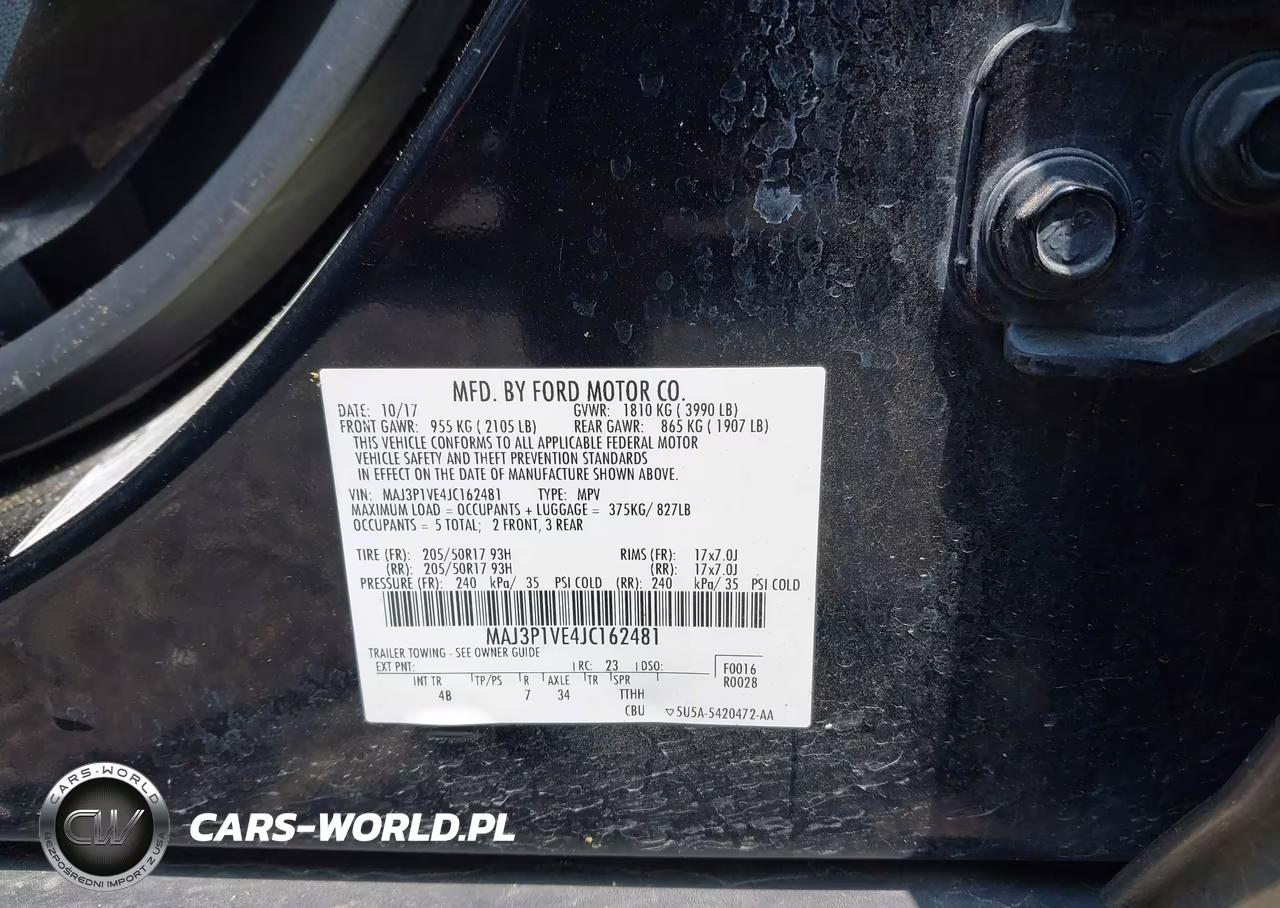 2018 Ford Ecosport Titanium VIN:MAJ3P1VE4JC162481 - 9