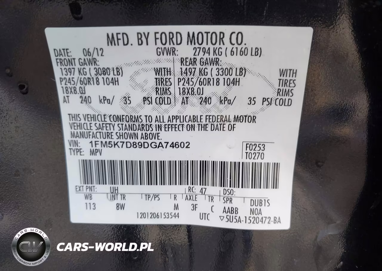 2013 Ford Explorer Xlt VIN:1FM5K7D89DGA74602 - 9