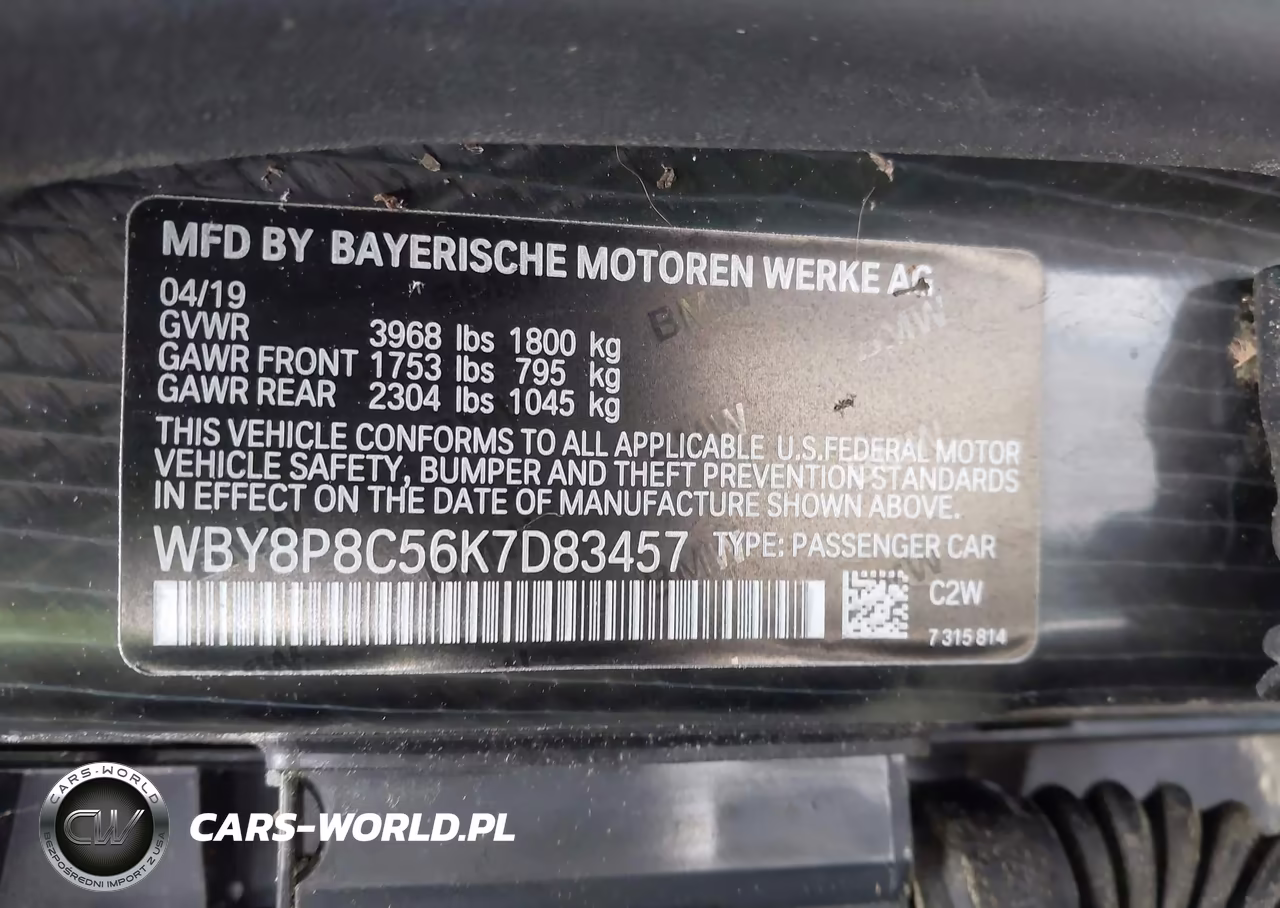 2019 BMW I3S 120Ah W-Range Extender VIN:WBY8P8C56K7D83457 - 9