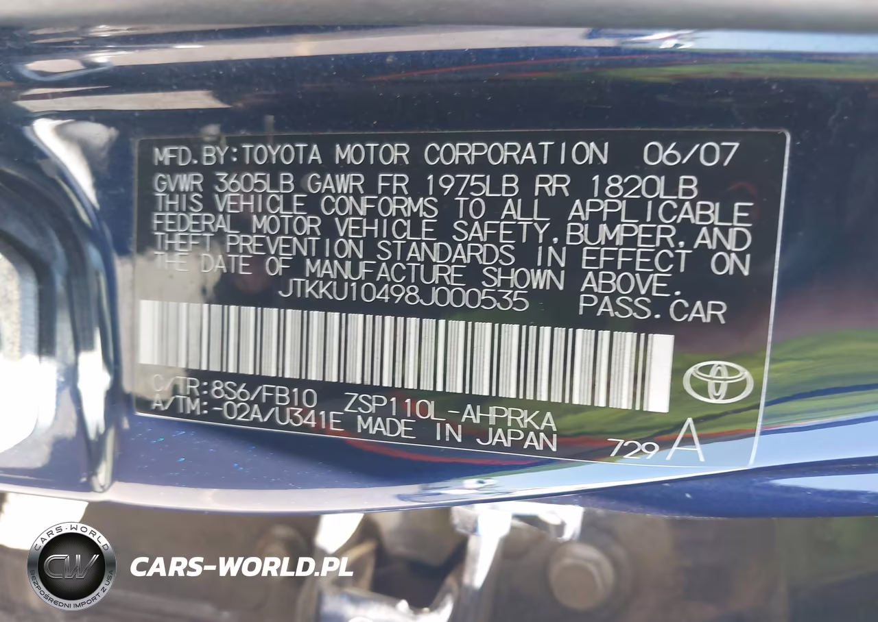 2008 Scion Xd VIN:JTKKU10498J000535 - 9